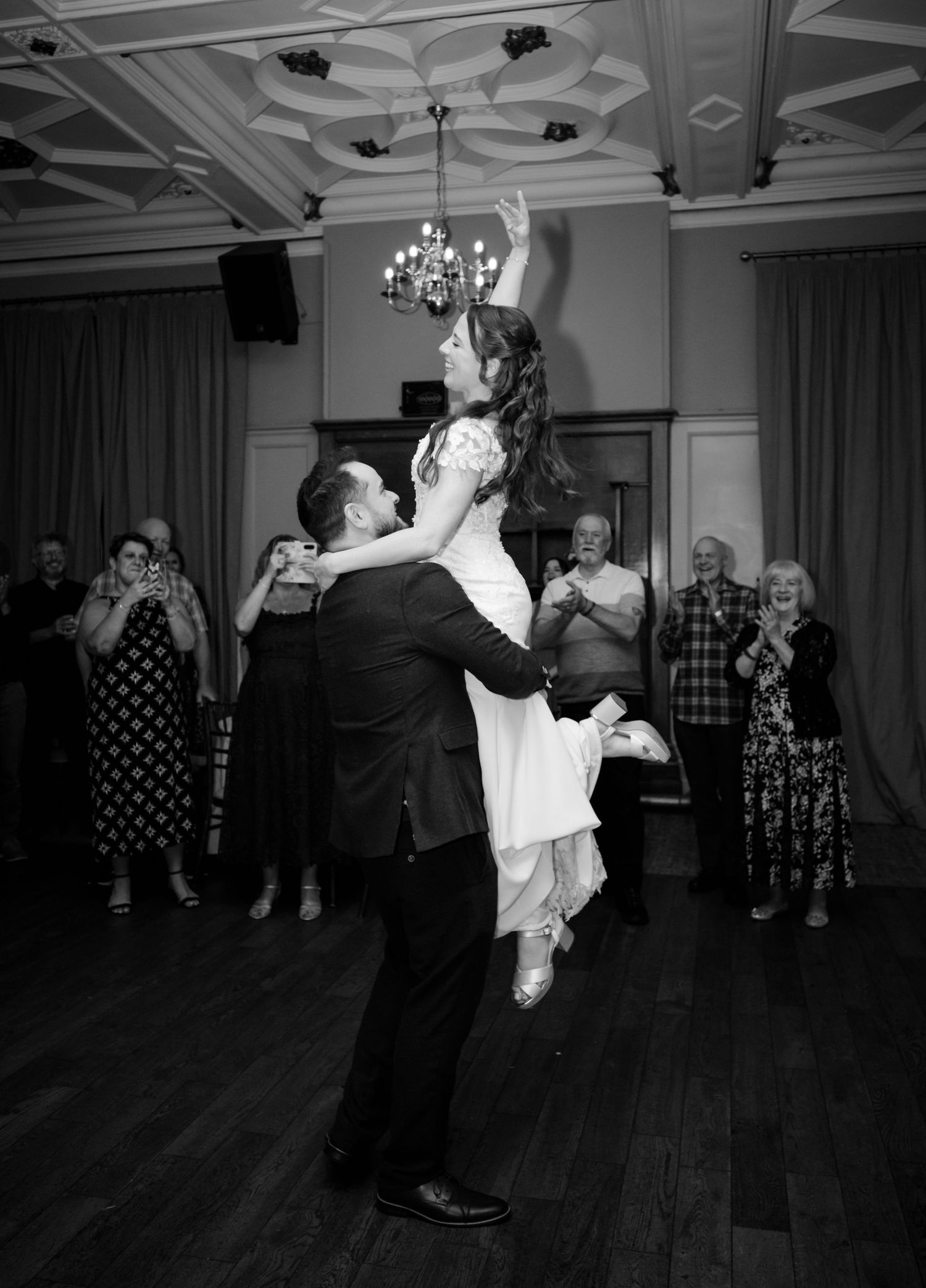 Laura and Matthew's first dance at their Peak District wedding