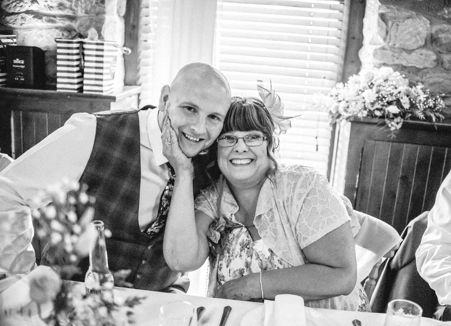 groom and mum cunley hall yorkshire