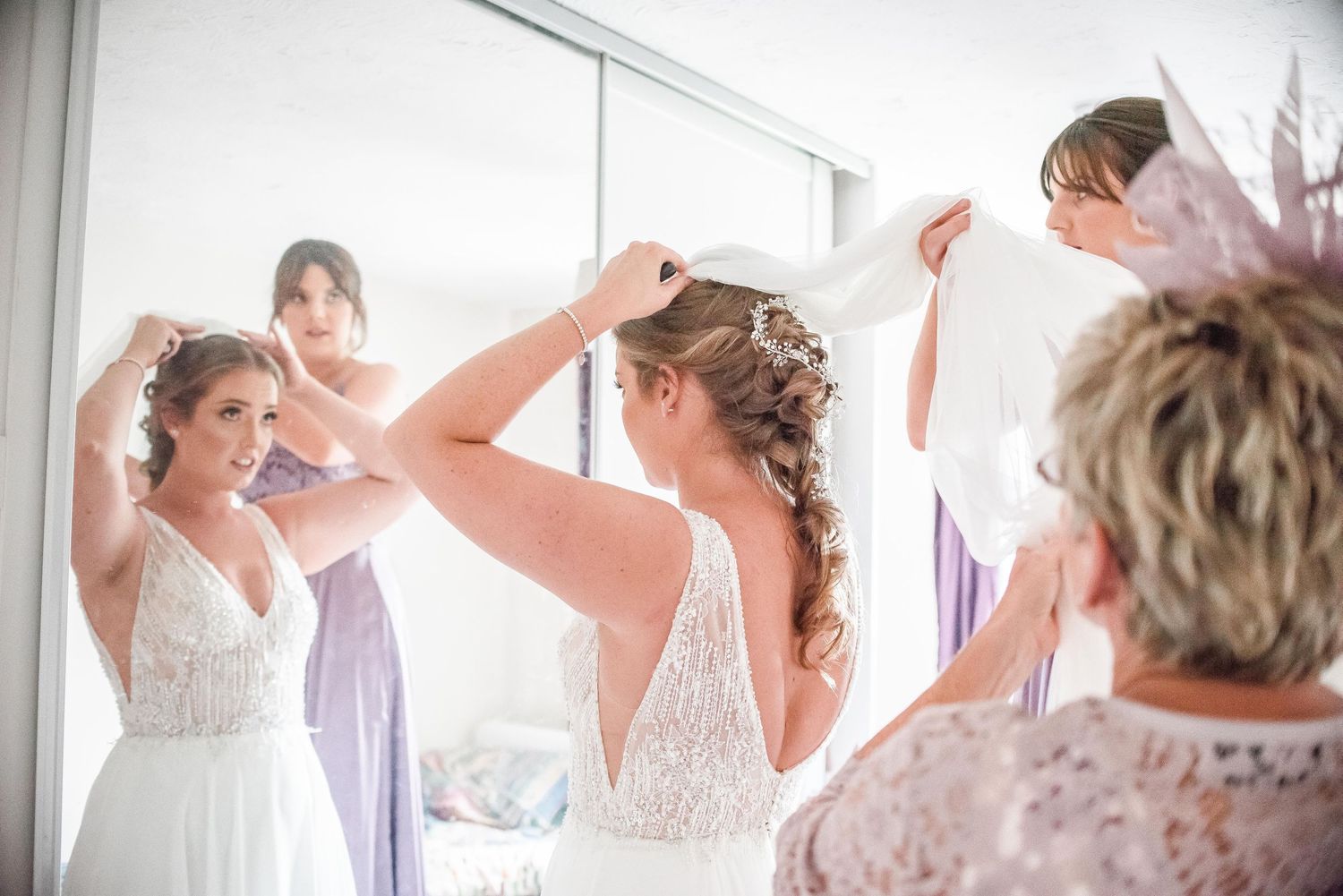 bridal prep by sheffield photographer