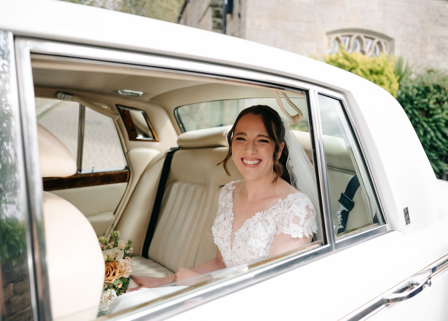 Laura and Matthew celebrating their autumn wedding at The Maynard in the Peak District