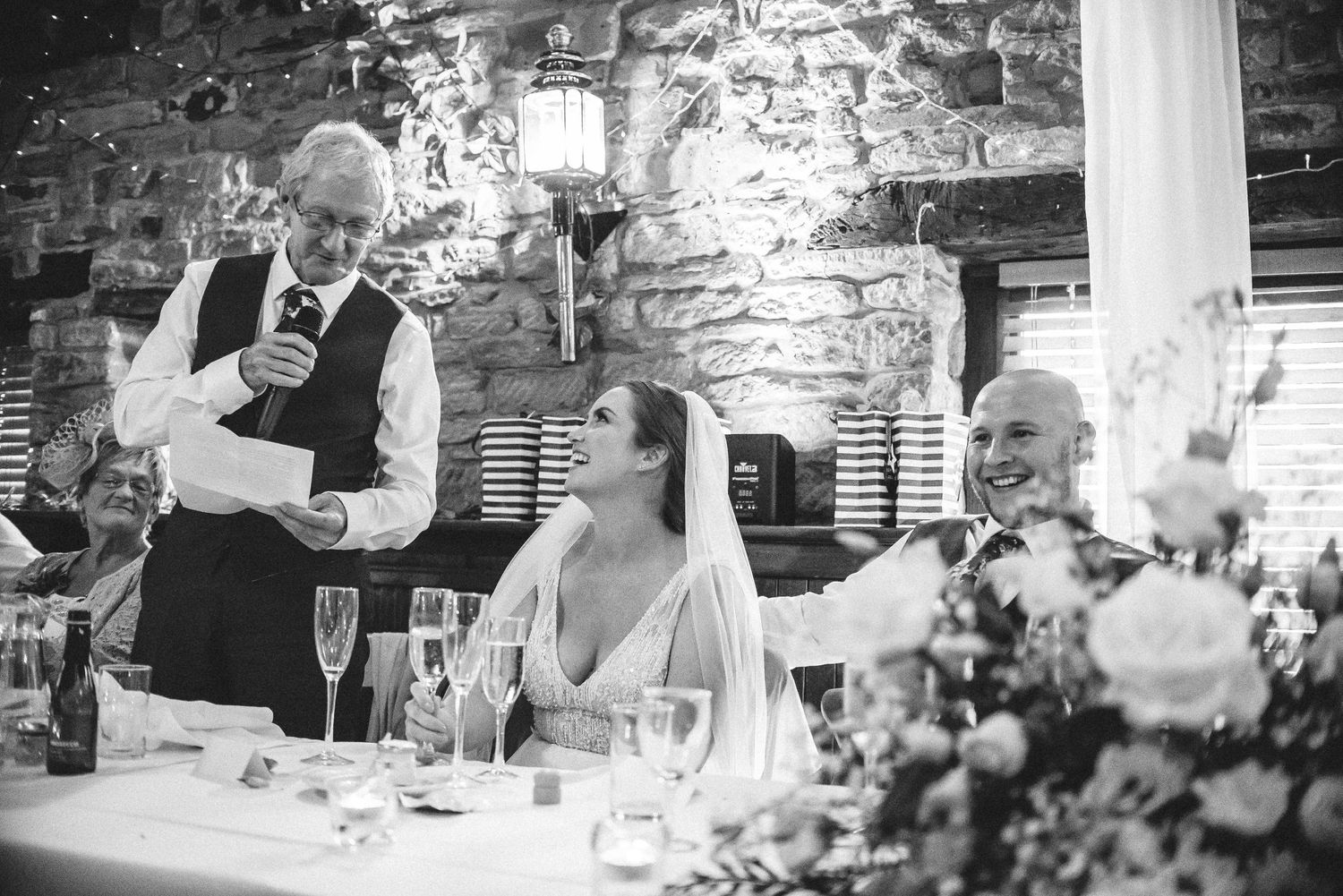 wedding speeches cubley hall yorkshire