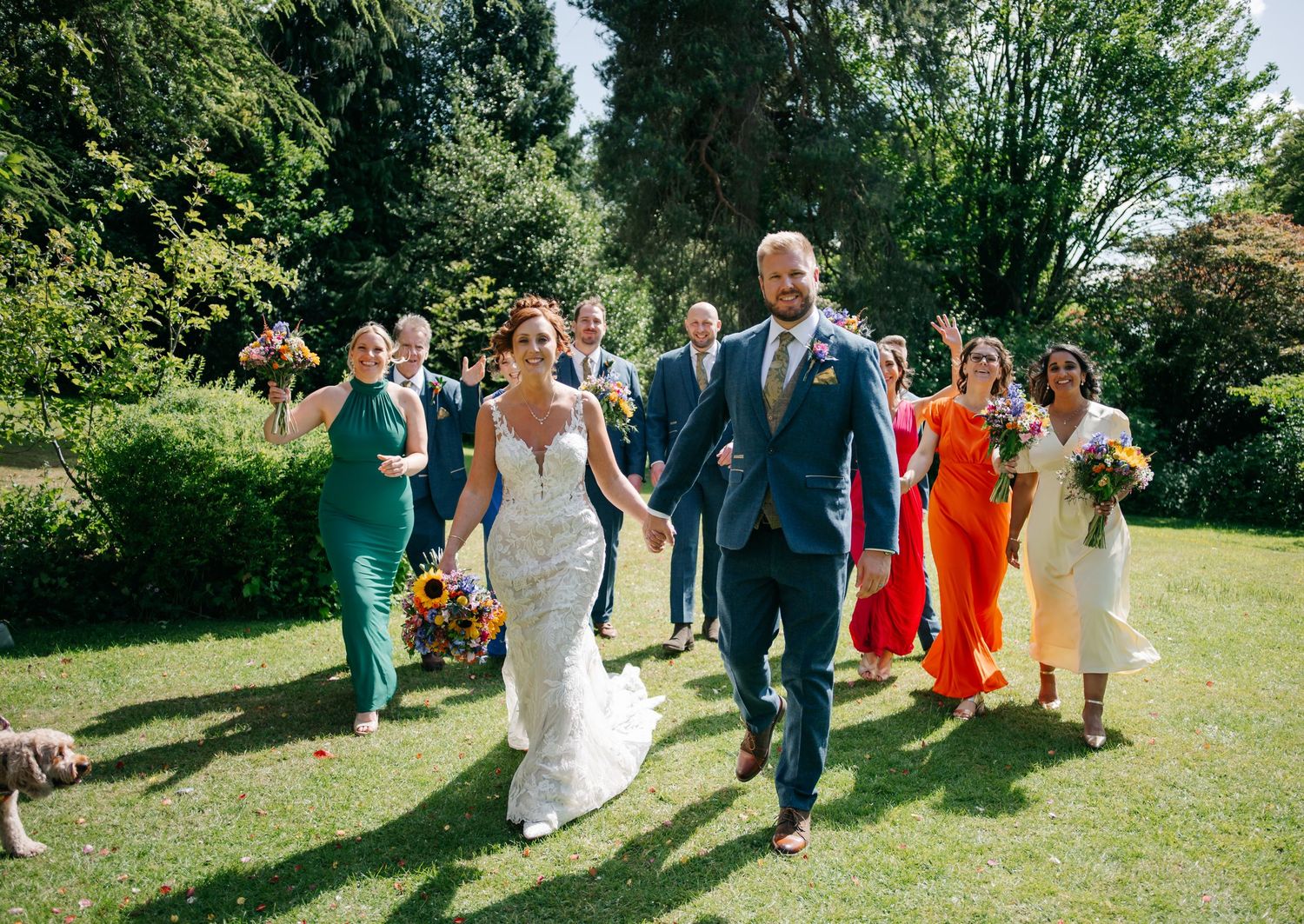 Derbyshire countryside wedding photography Makeney Hall