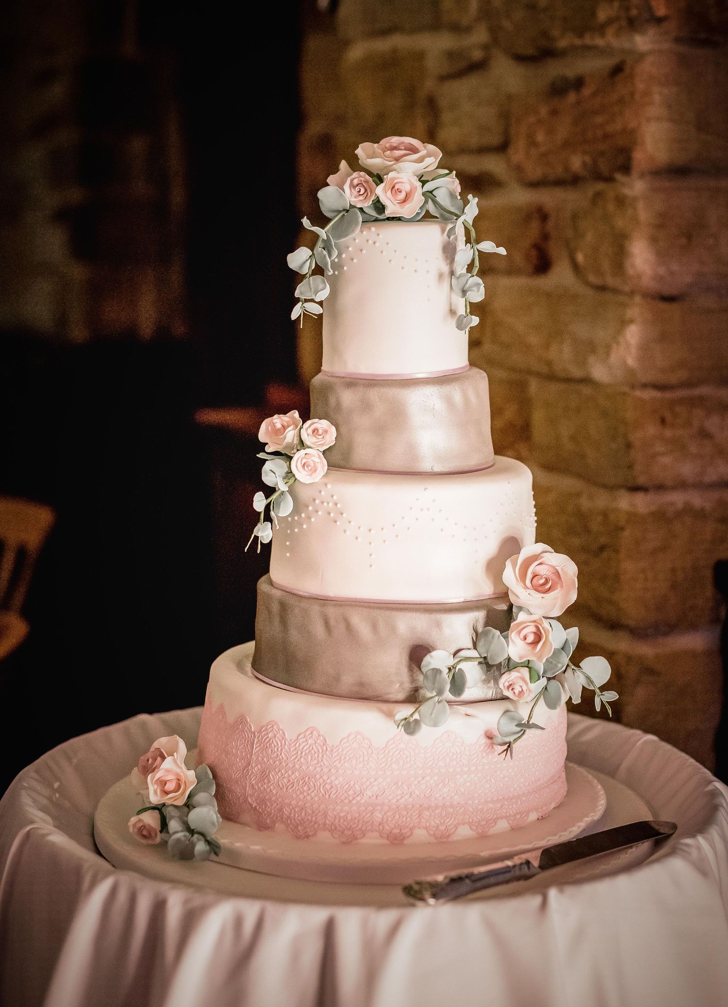 wedding cake cubley hall yorkshire