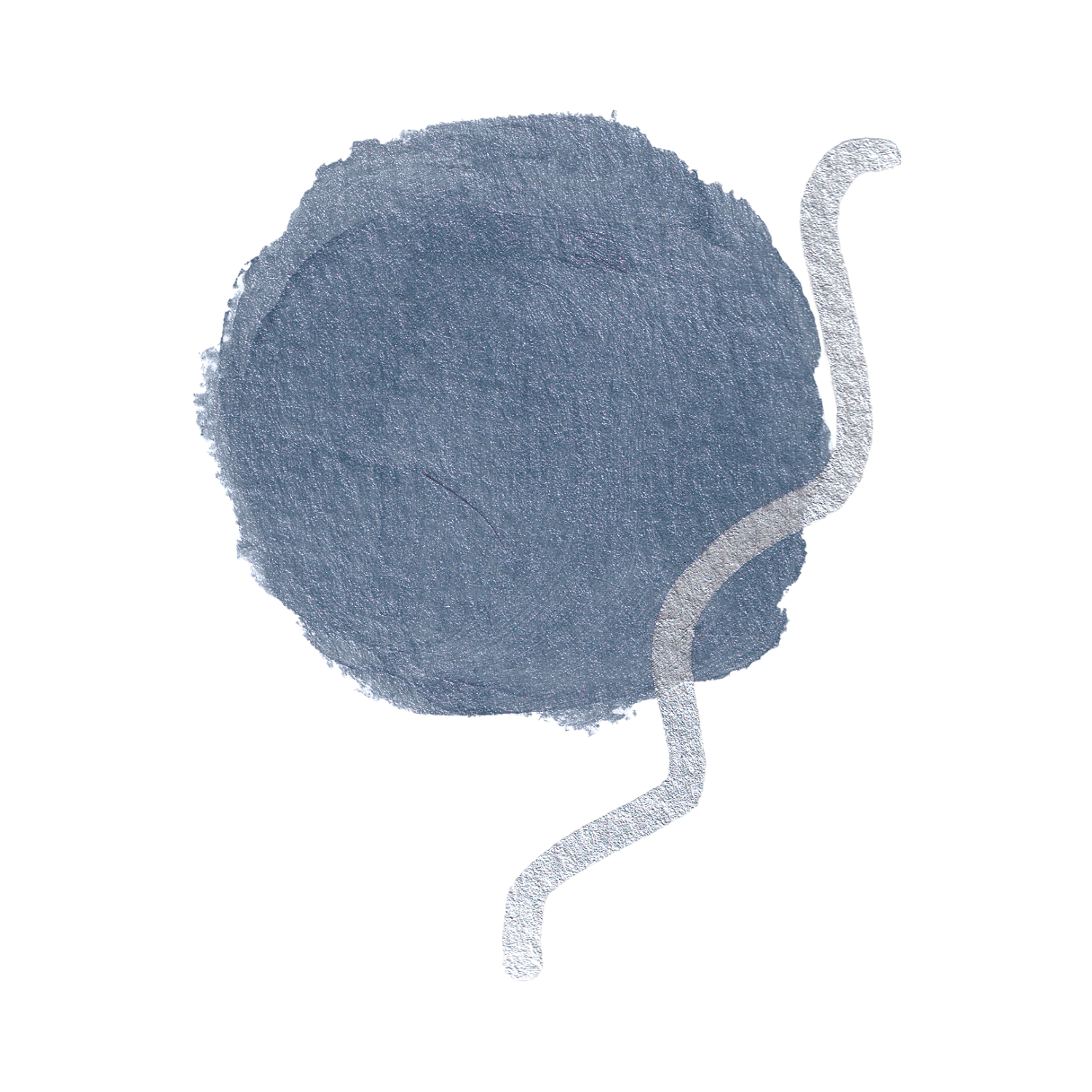 Blue watercolor brush stroke patterns in a horizontal line against a white background.