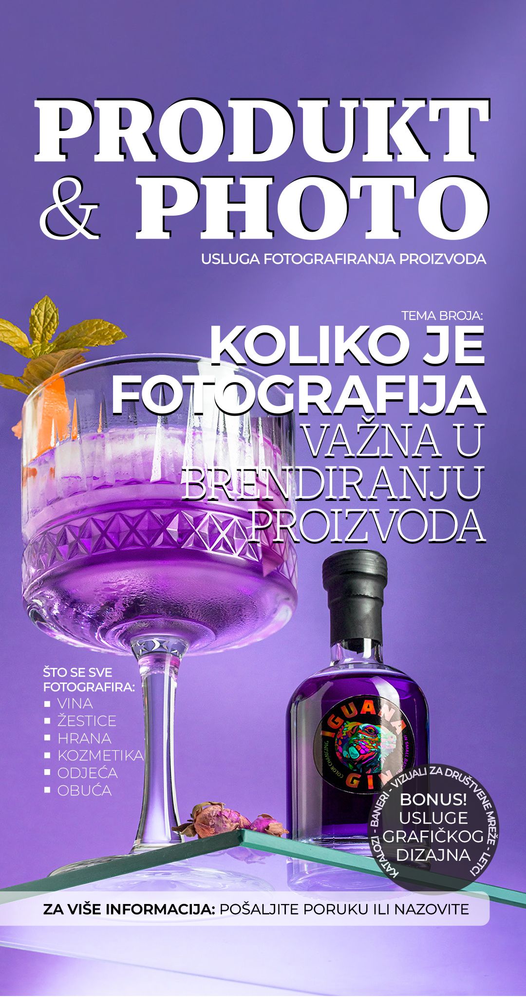 Fotografija za naslovnicu časopisa.