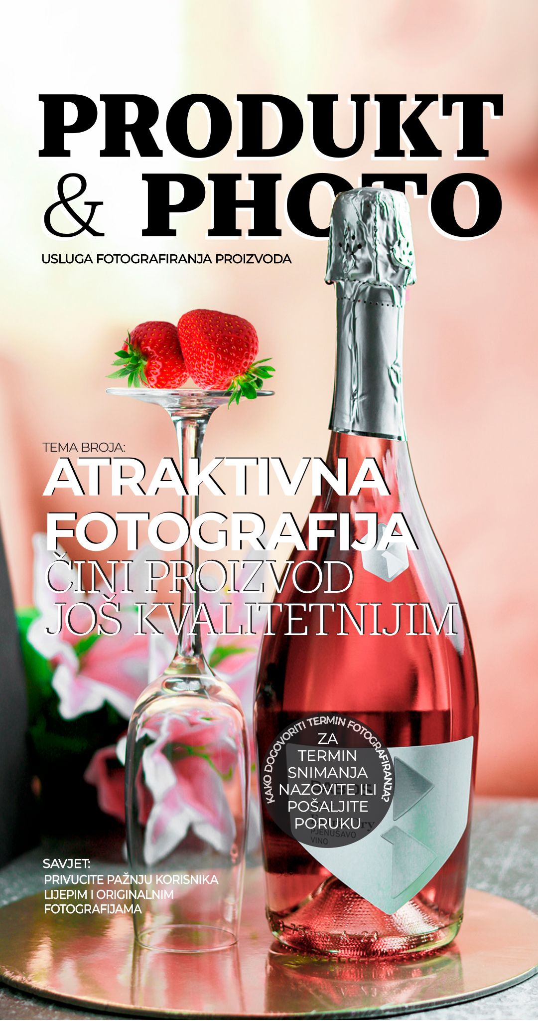 Fotografija za naslovnicu časopisa.