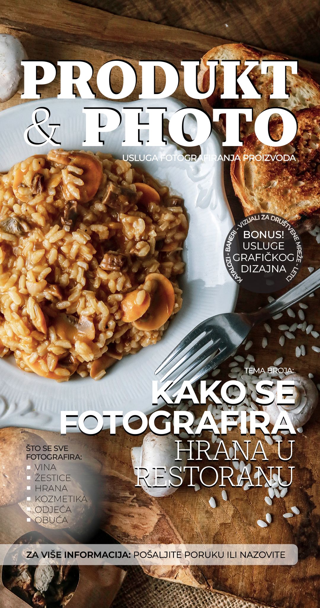 Fotografija za naslovnicu časopisa.
