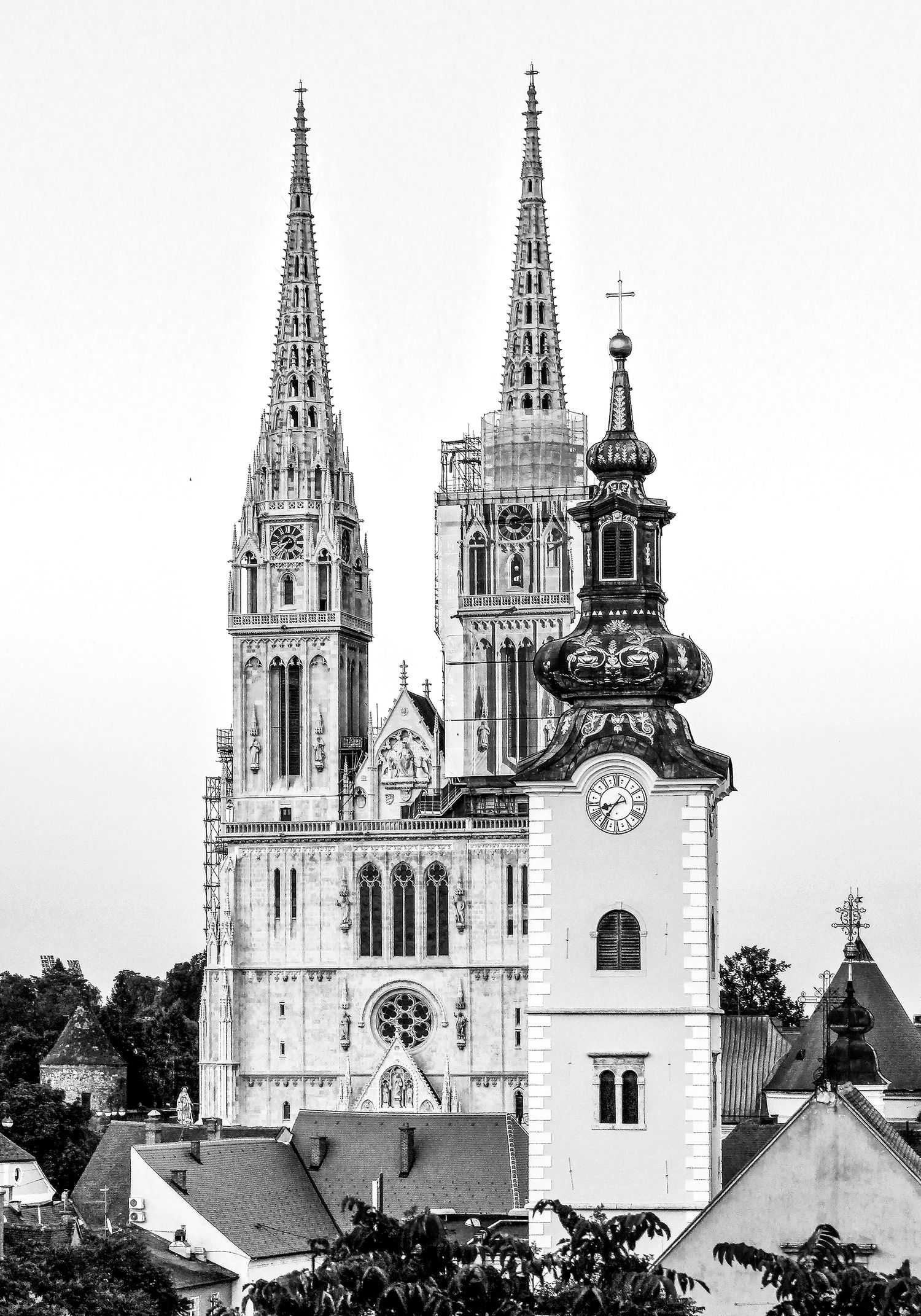 Pogled na katedralu, Zagreb
