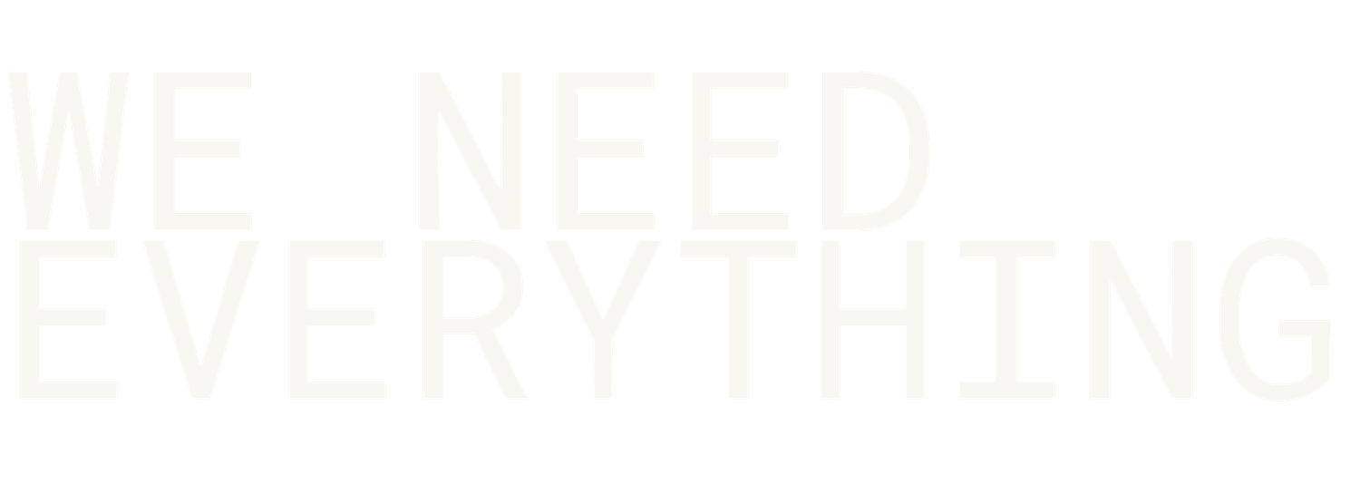 Minimalist pale yellow monospace text on a white background reads 