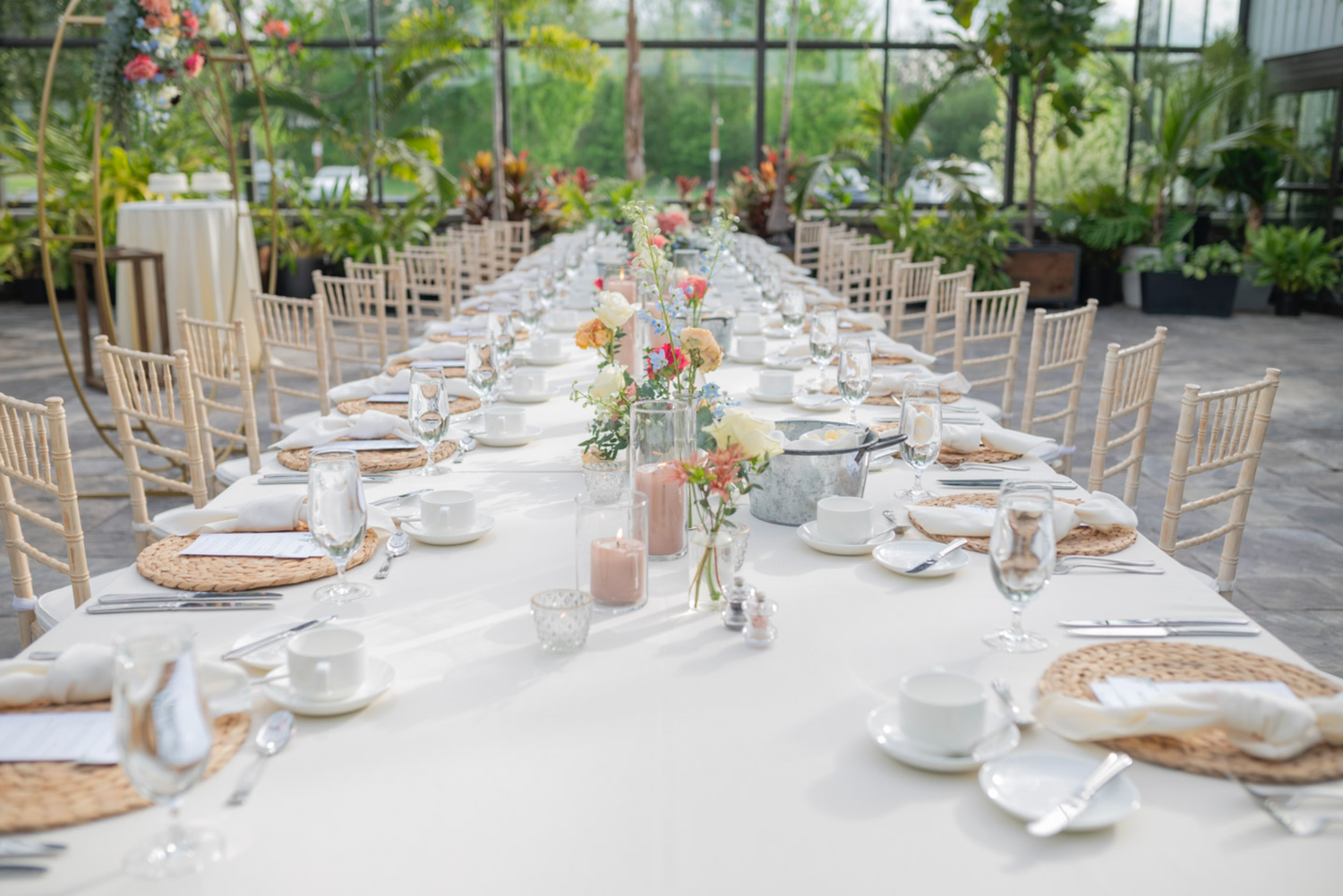 Aquatopia Conservatory Ottawa tropical wedding ceremony, Ottawa greenhouse wedding venue Aquatopia Gardens