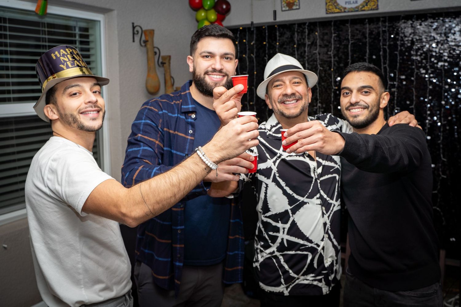 Orlando event photographer K-Mo Snaps capturing a New Years Eve house party.