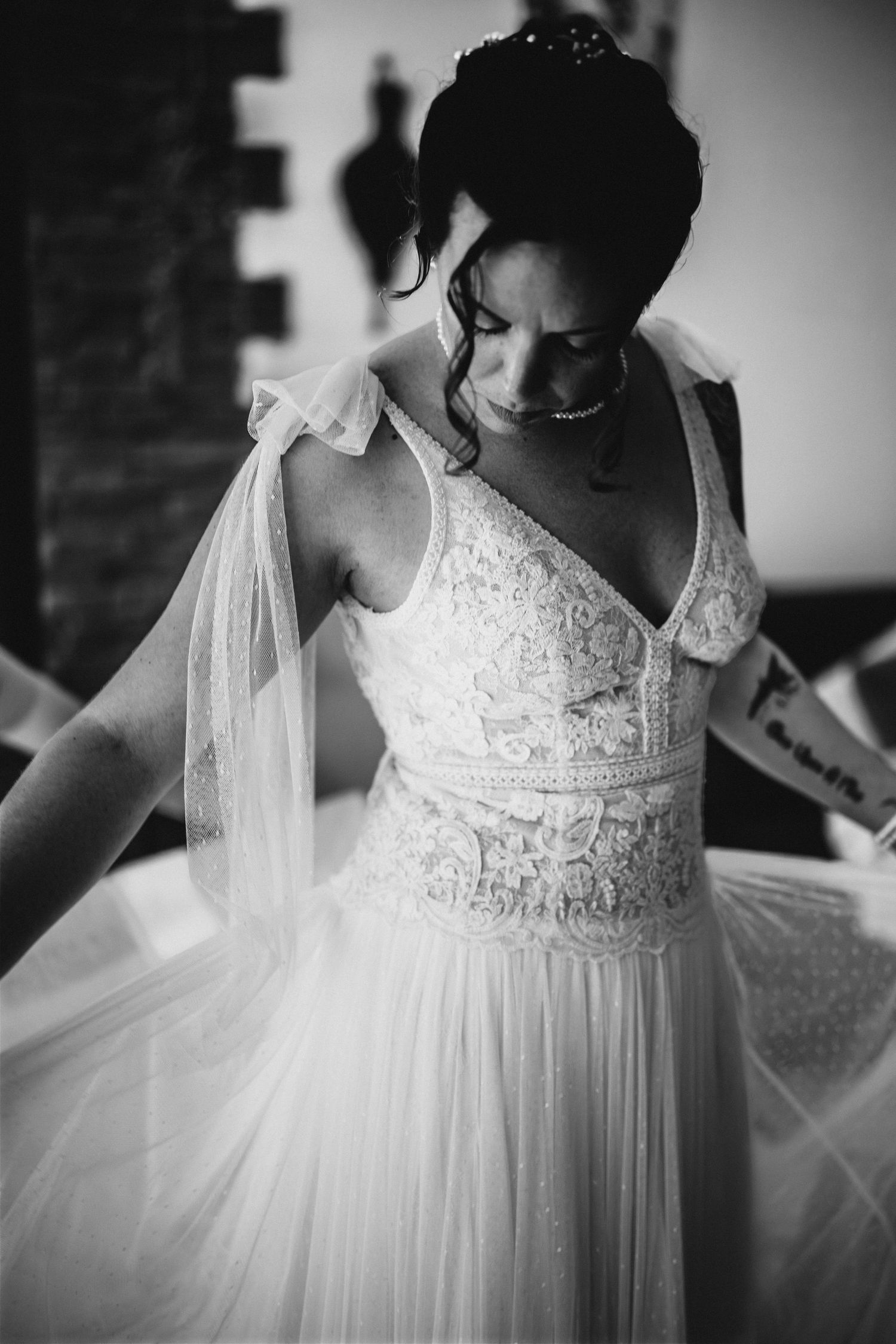 Préparatifs de la mariée avant la cérémonie à Narbonne