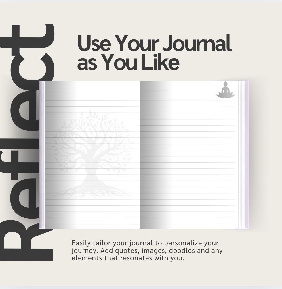 Inside view of the Mindful Moments Journal by Isabelle Leroux Photographe on sale on Amazon