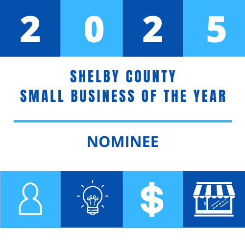 2025 Shelby County Alabama Small Business of the Year Nominee Badge