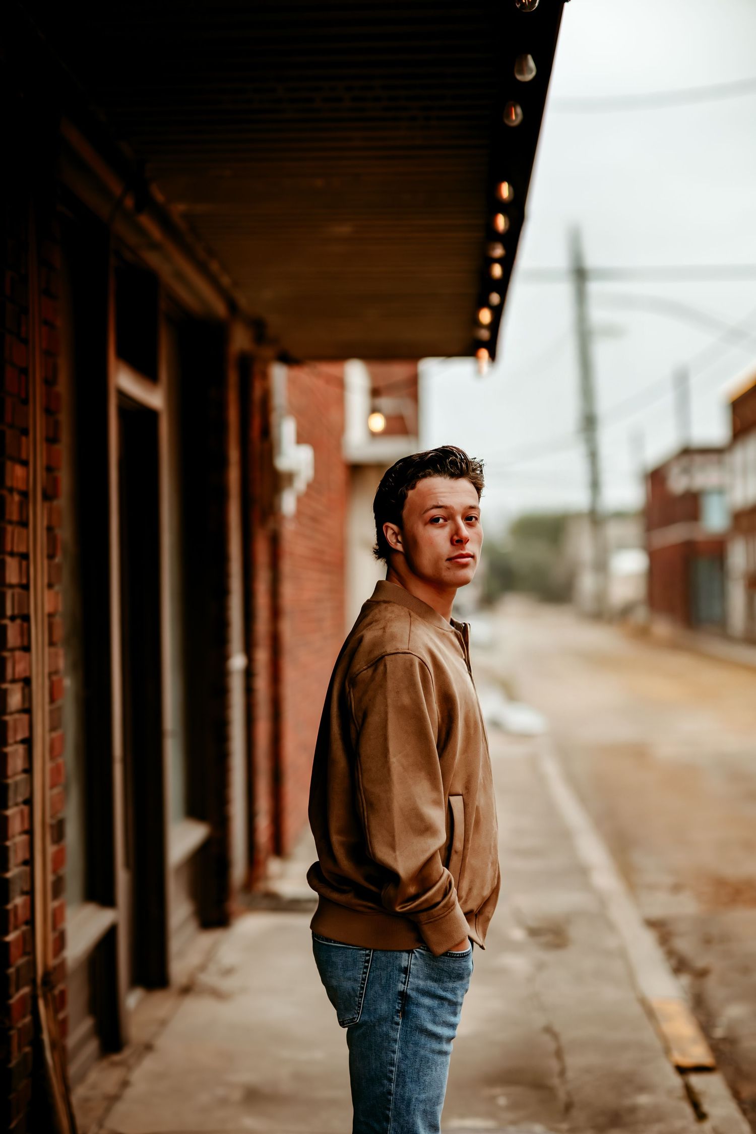 A high school senior boy photo session taken by Kristin LaRue Photography in Paris, Texas.