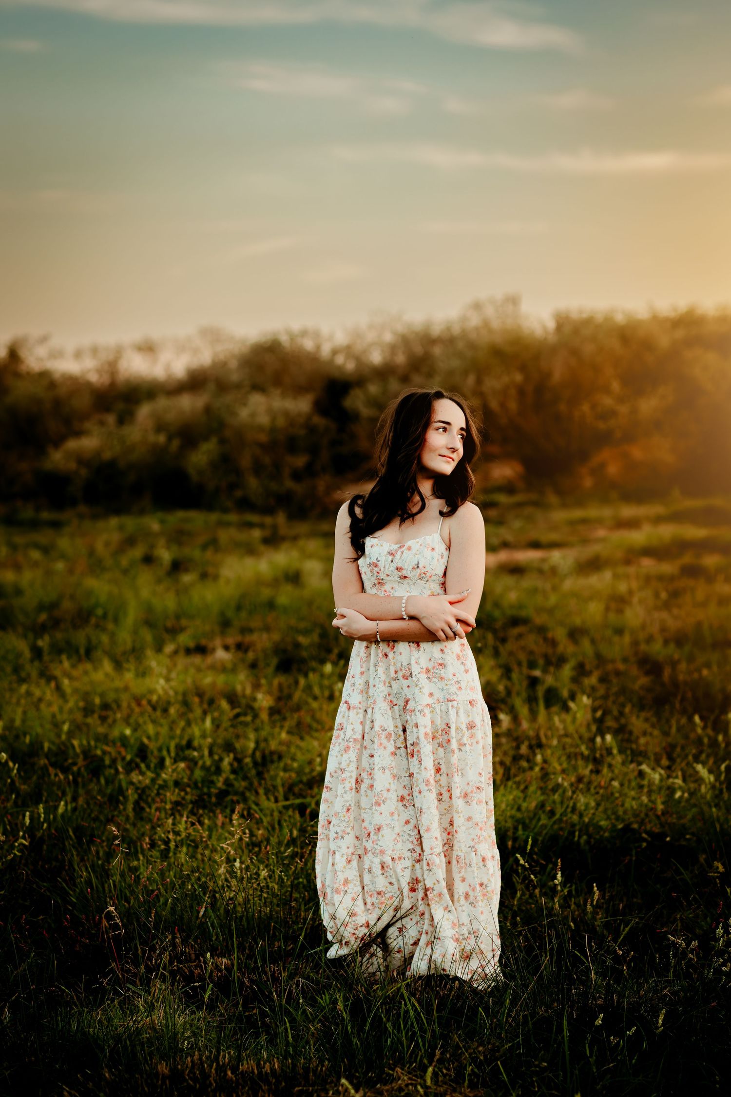 A high school senior girl photo session taken by Kristin LaRue Photography in Paris, Texas.