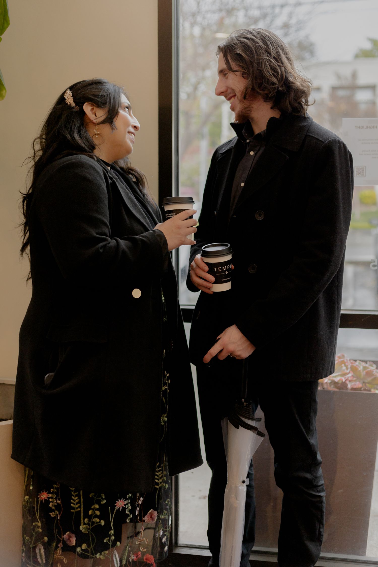 Coffee shop date photoshoot. Sacramento Couples' Date ideas: Hire a photographer to capture your love.