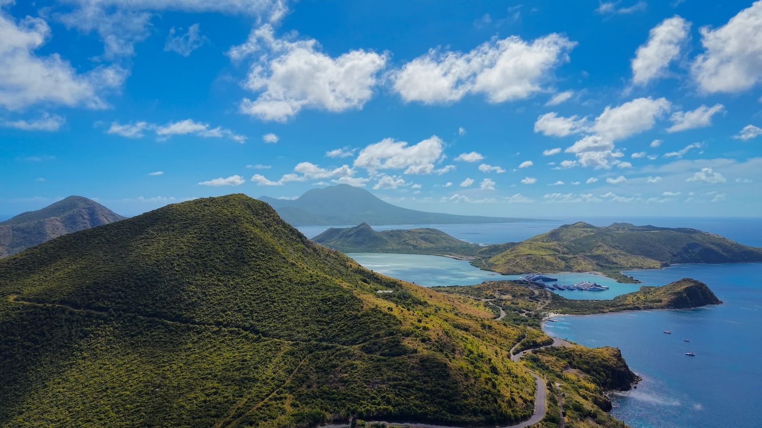 Drone photos of St. Kitts. Stop here on the best St. Kitts Tours with St. Kitts Cruise Photography.