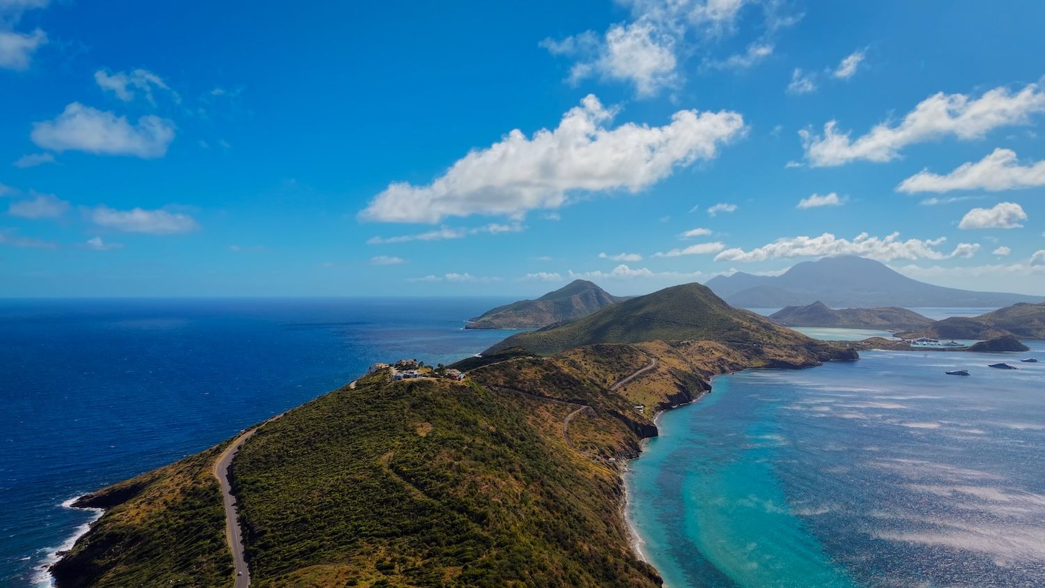 Drone photos of St. Kitts. Stop here on the best St. Kitts Tours with St. Kitts Cruise Photography.