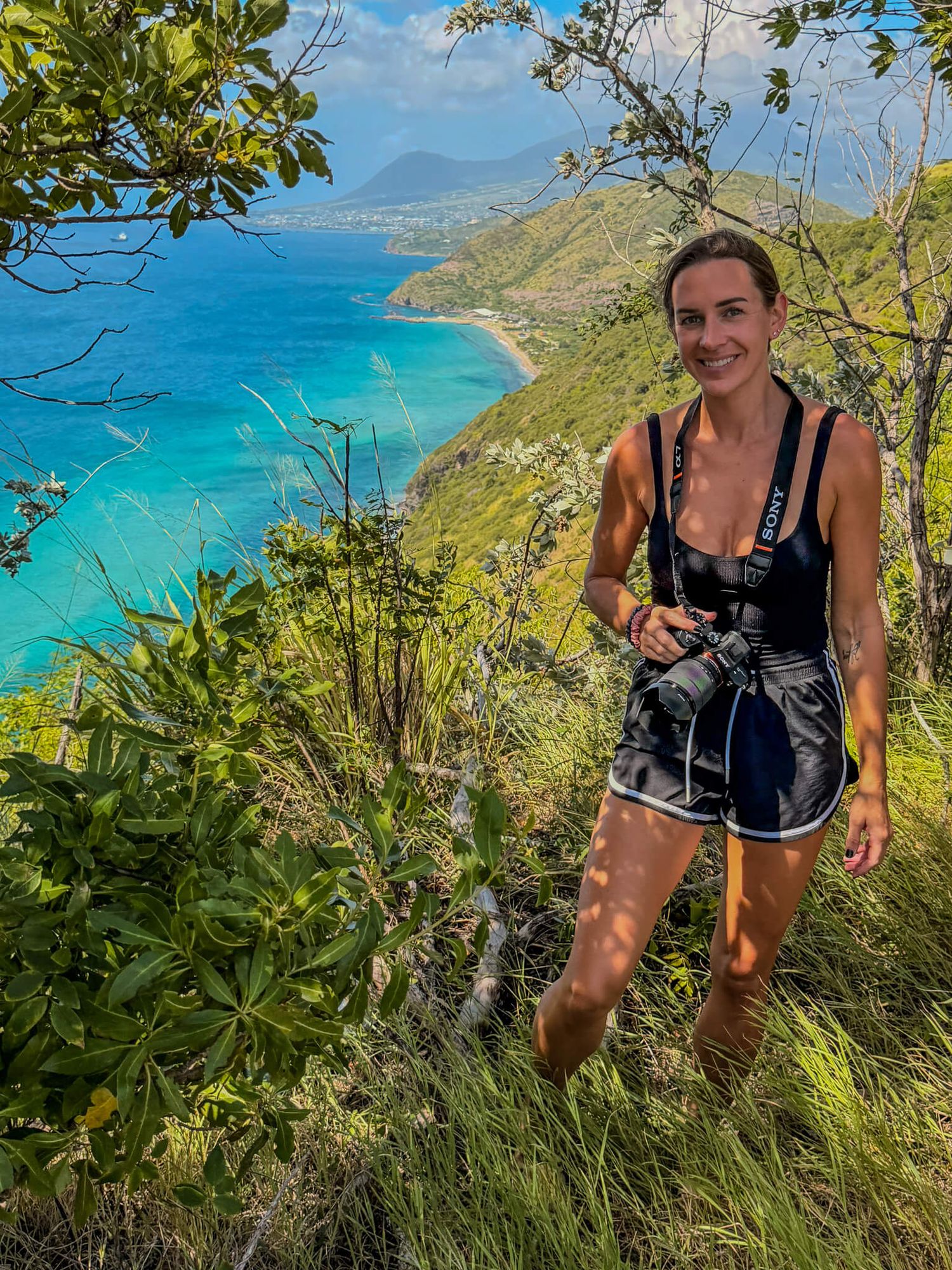 Crystal Thomas, a photographer in Saint Kitts. Photography Tours in St Kitts leaving from Basseterre visiting the Best St Kitts Beaches.