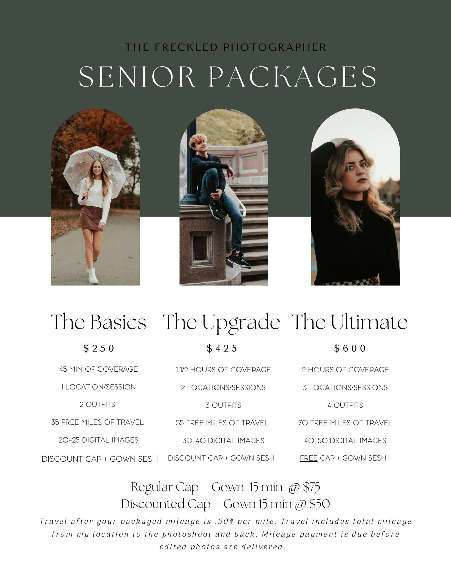 senior package price list