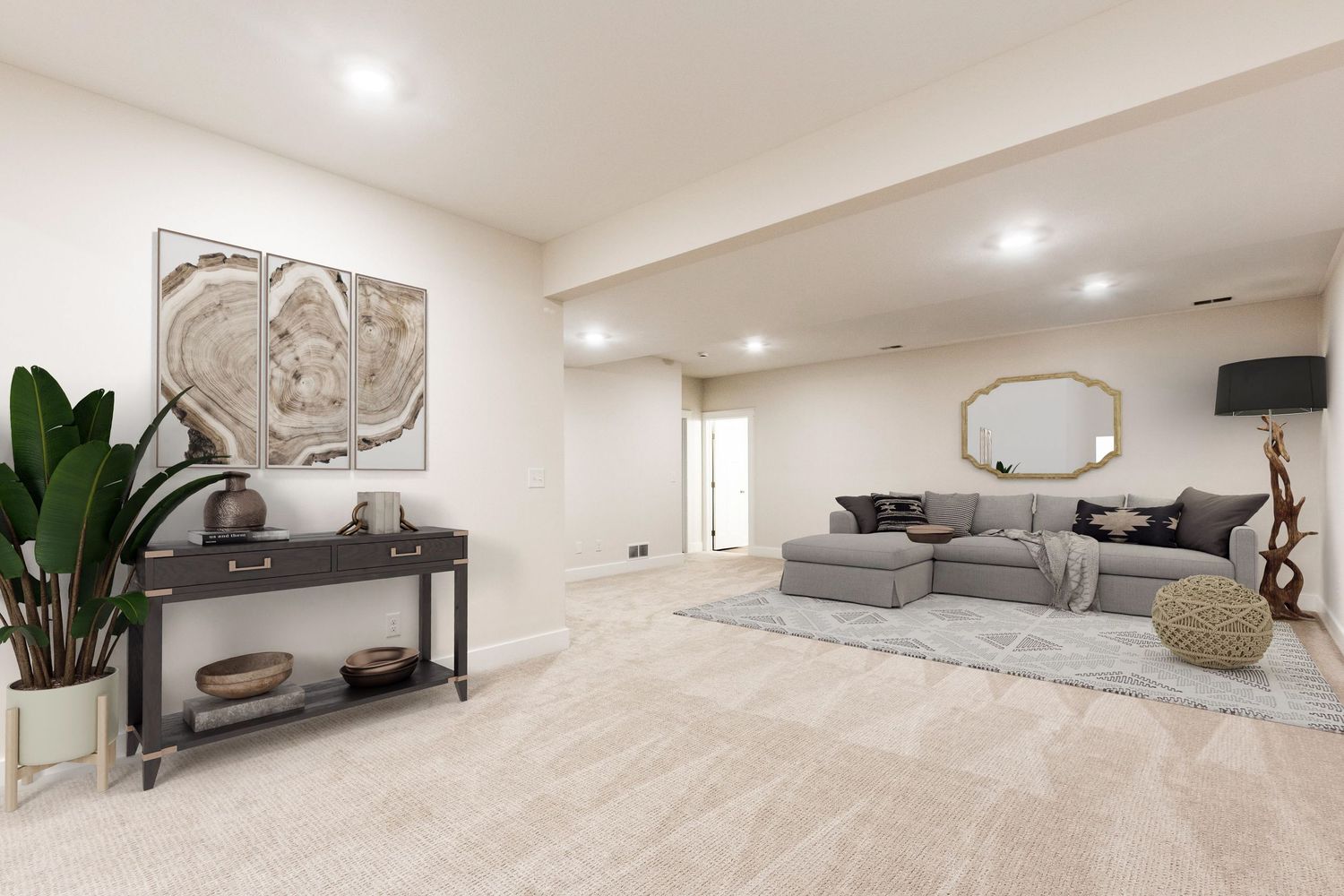 Real estate virtual staging by InLook Studio LLC for agents, designers, Bnb owners in Michigan with photos, drone, floor plans, video.