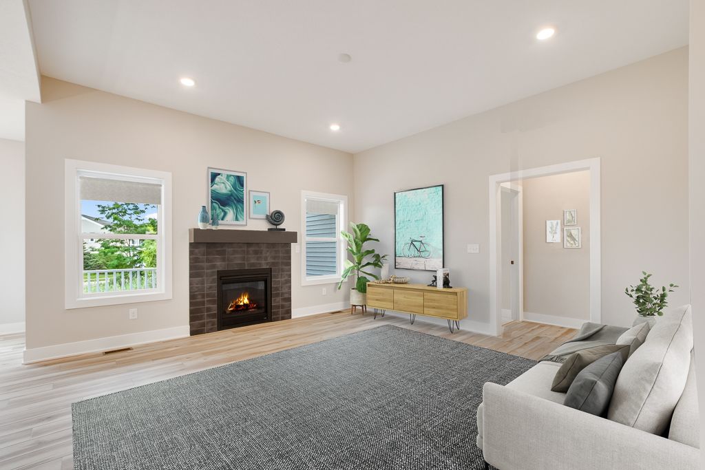 Real estate virtual staging by InLook Studio LLC for agents, designers, Bnb owners in Michigan with photos, drone, floor plans, video.