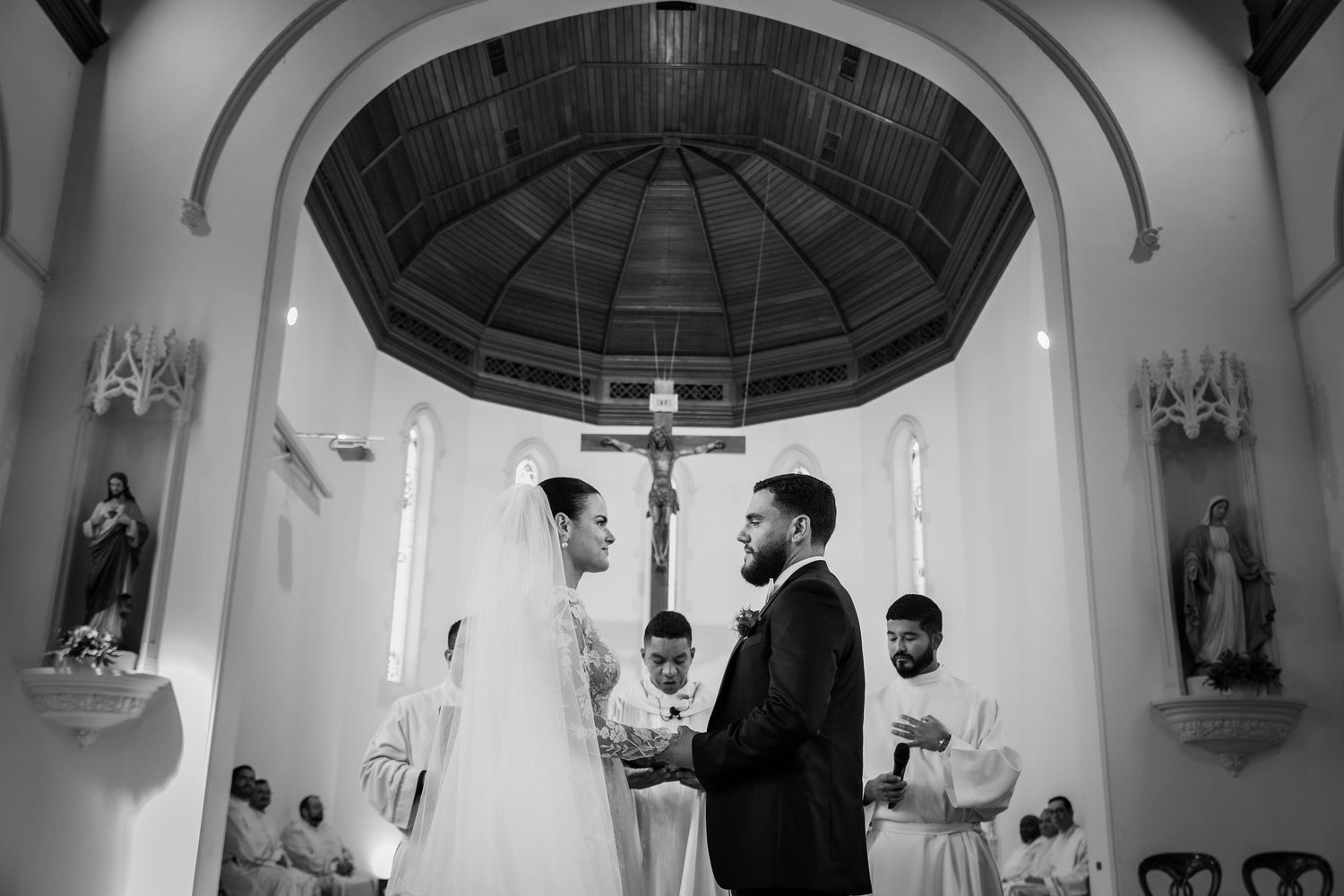 christian wedding at St Mary Star of the Sea