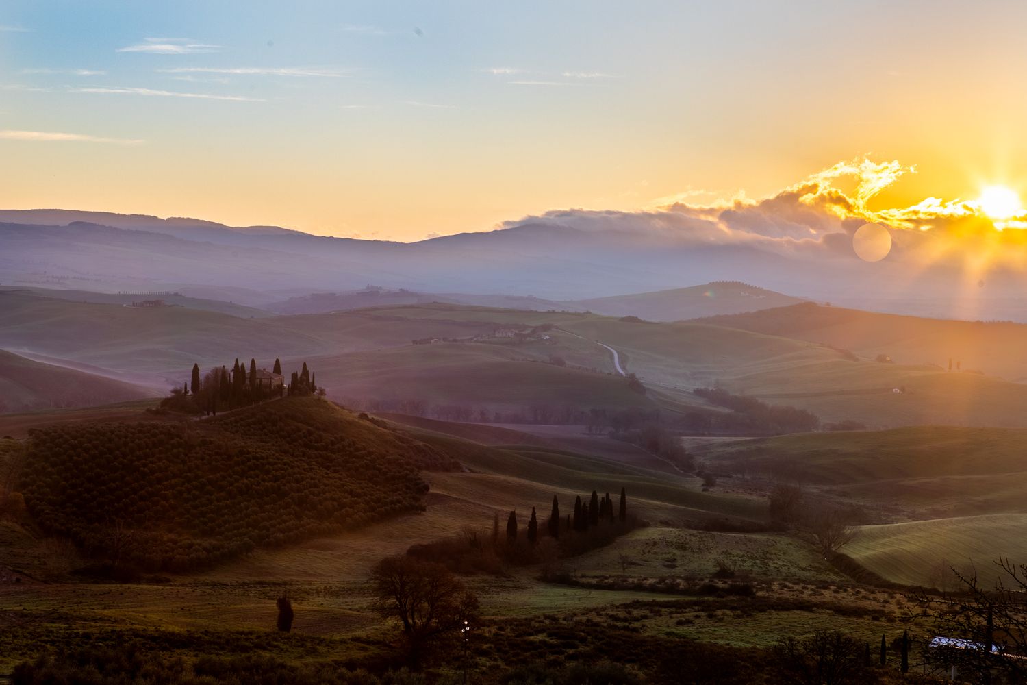 Val D'Orcia landscape photo.
