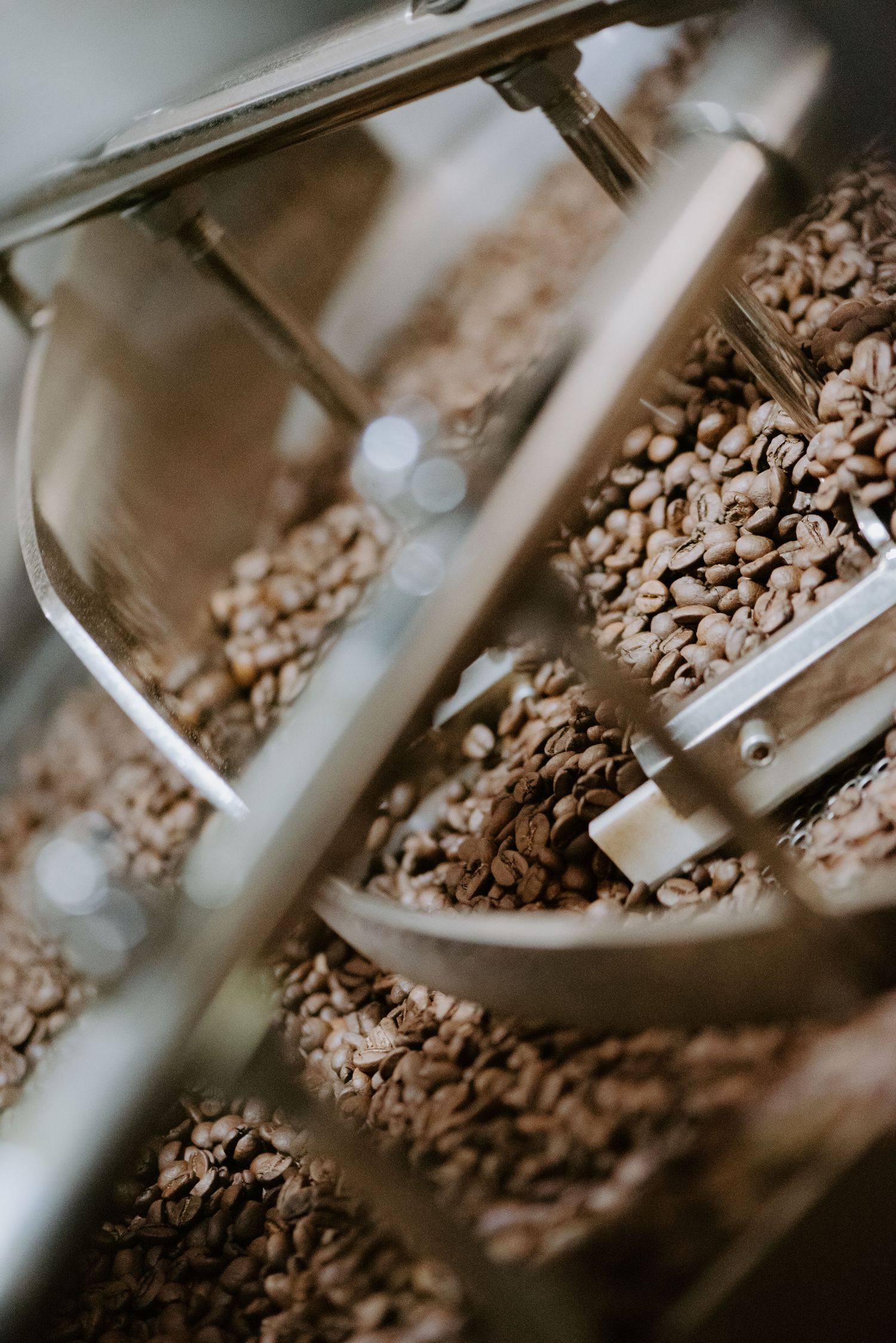 Lehmus Roastery kahvipapujen paahtoa