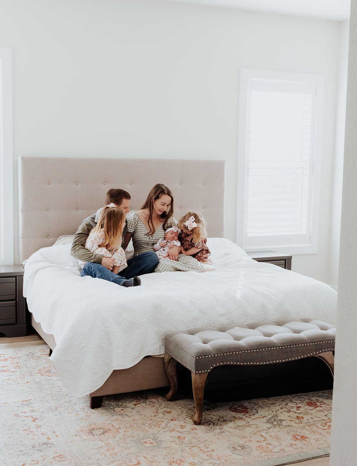 In-home newborn family photoshoot in Southwest Missouri