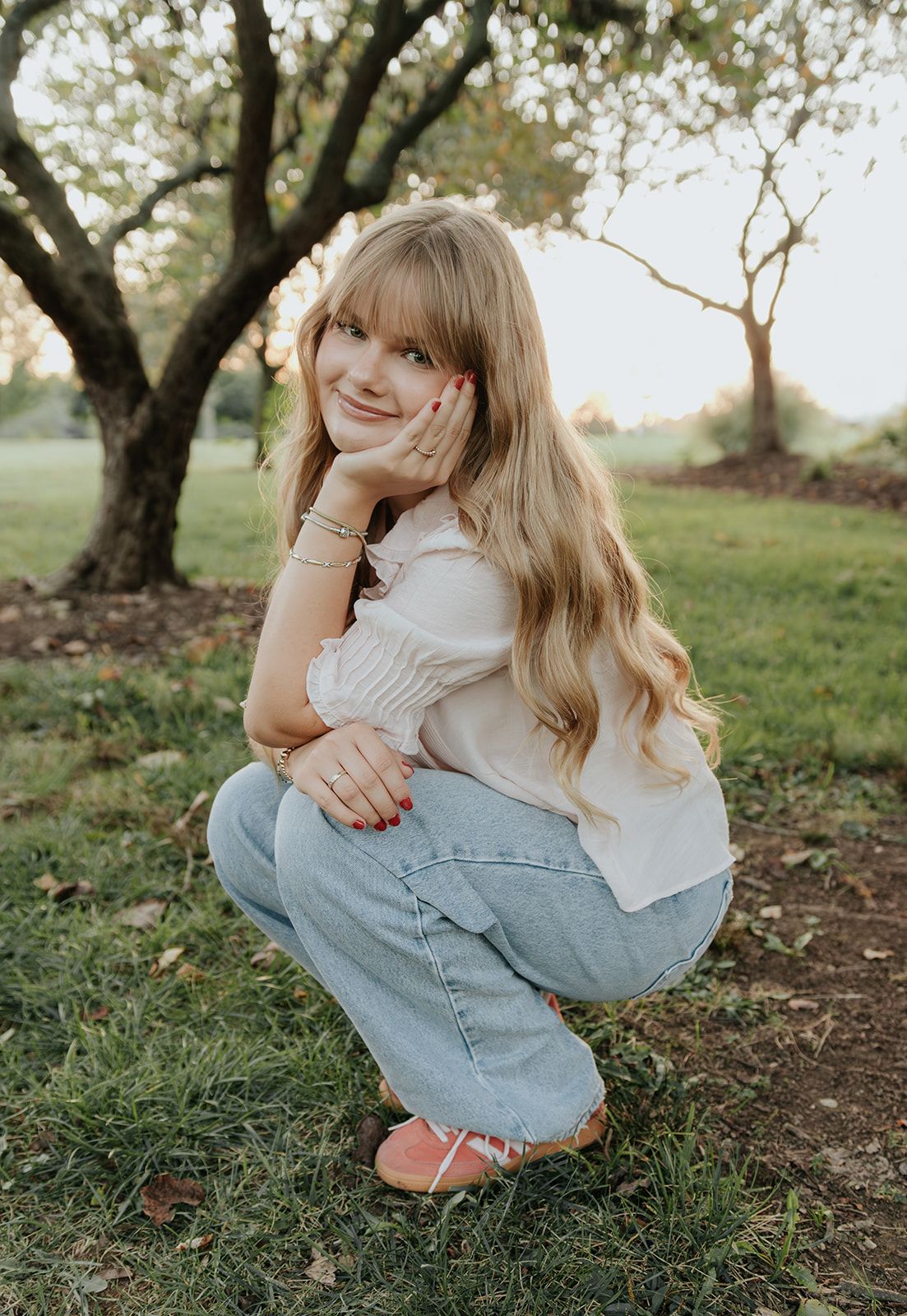 High School Senior Photo at Nathanael Greene Park in Springfield, Missouri