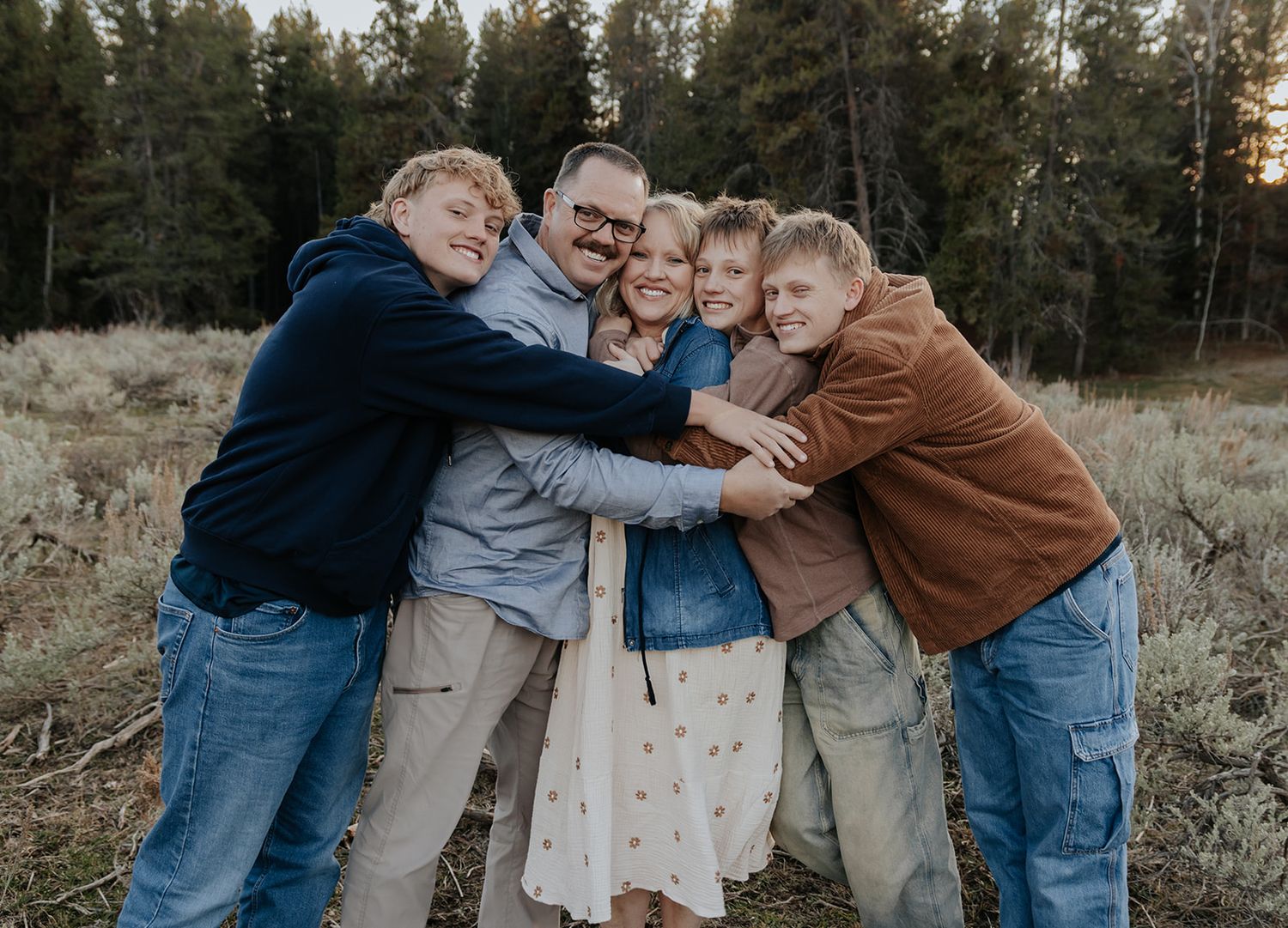 Family photoshoot near Idaho Falls, Idaho