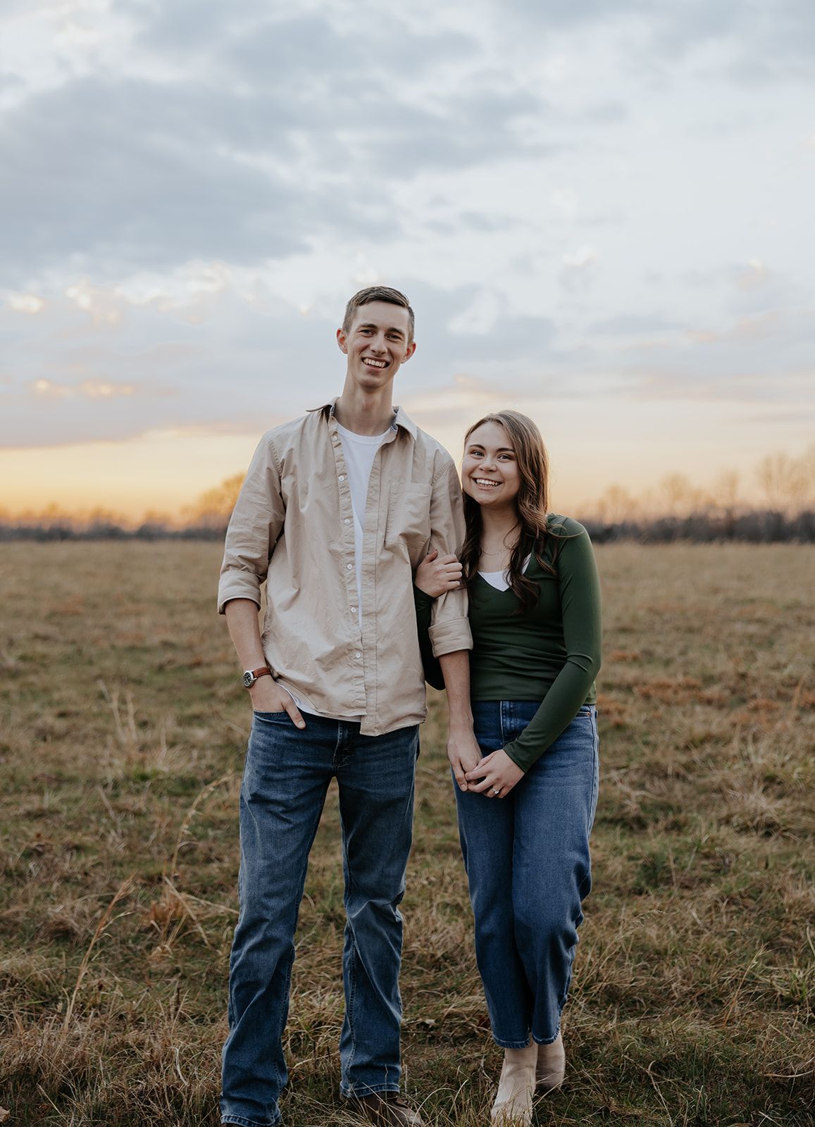 Engagement photoshoot at Fellows Lake in Springfield, Missouri