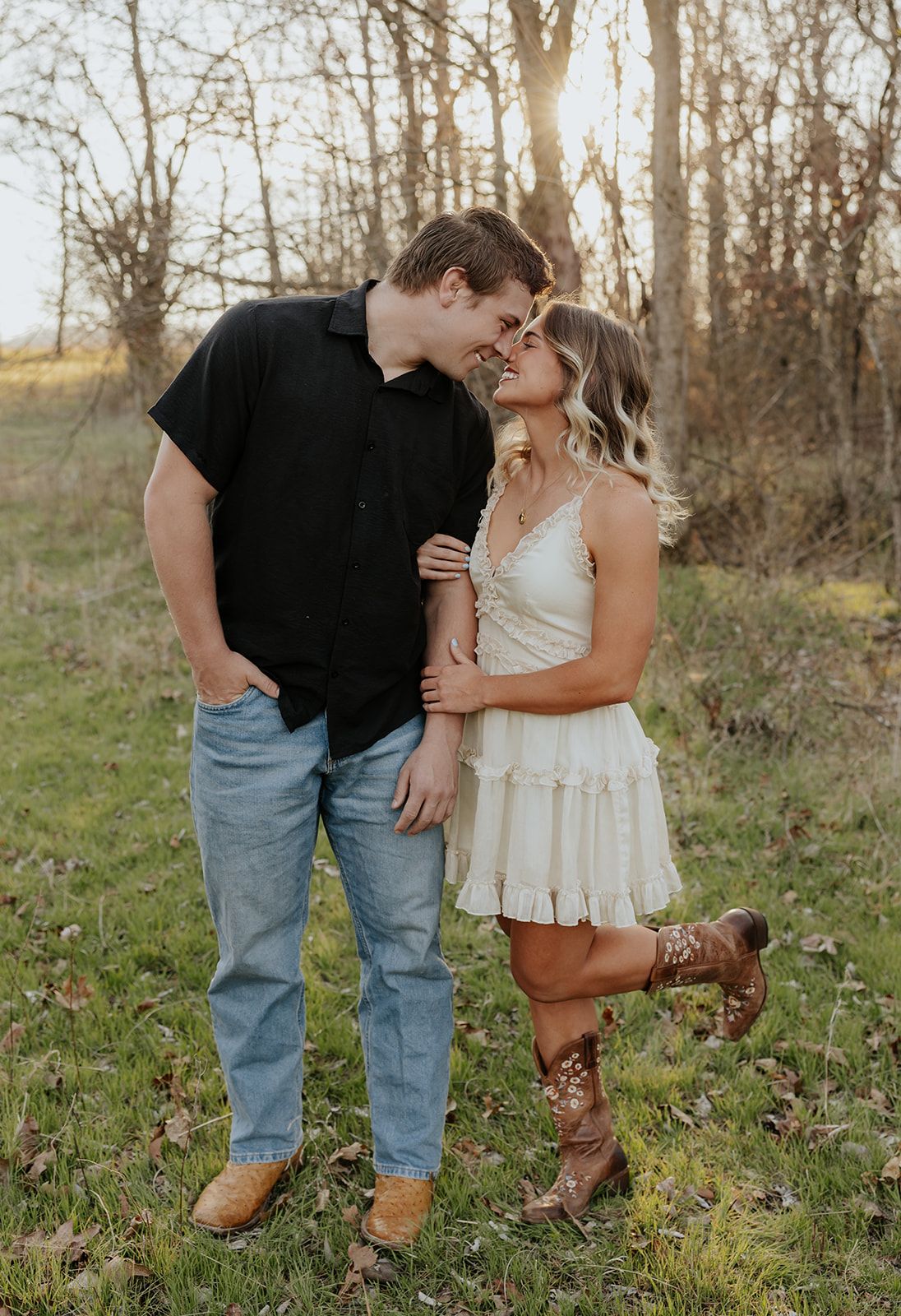 Engagement photos in Northwest Arkansas