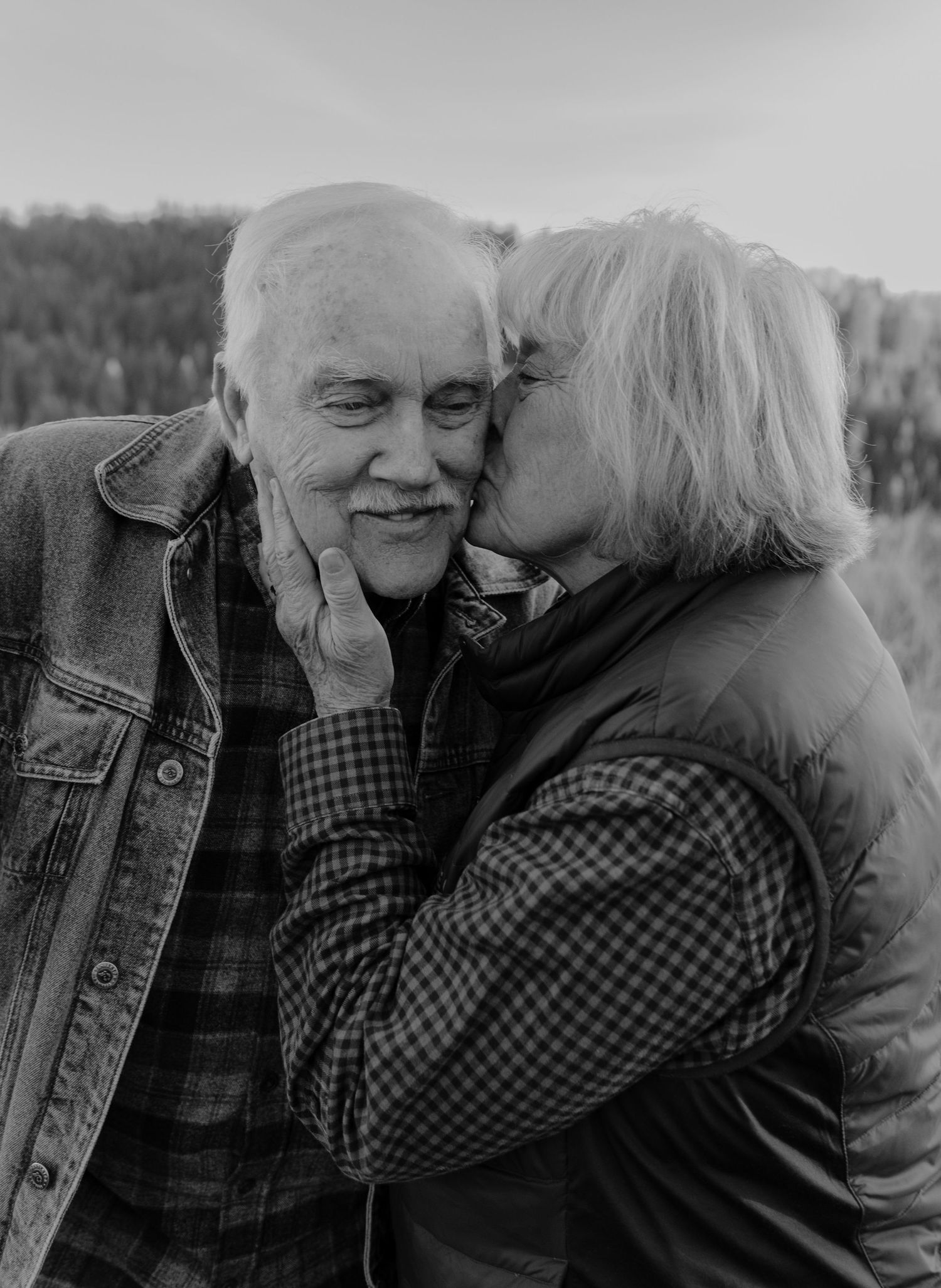 Photo of elderly couple taken near Ashton, Idaho