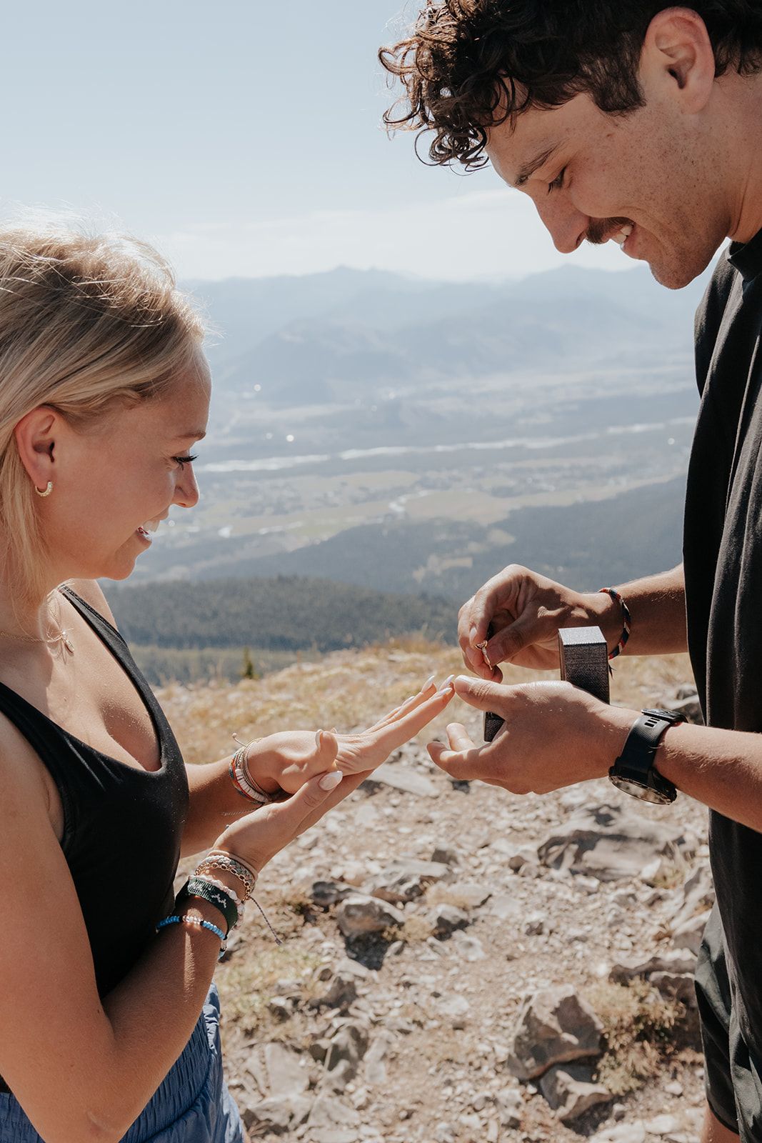 Proposal on top of Glory Peak in the Tetons