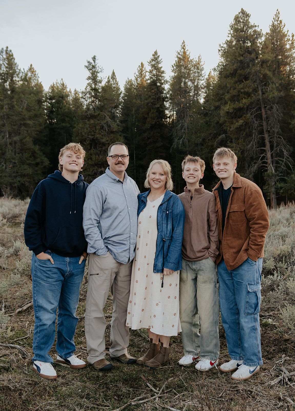 Family photoshoot near Kelly Canyon, Idaho