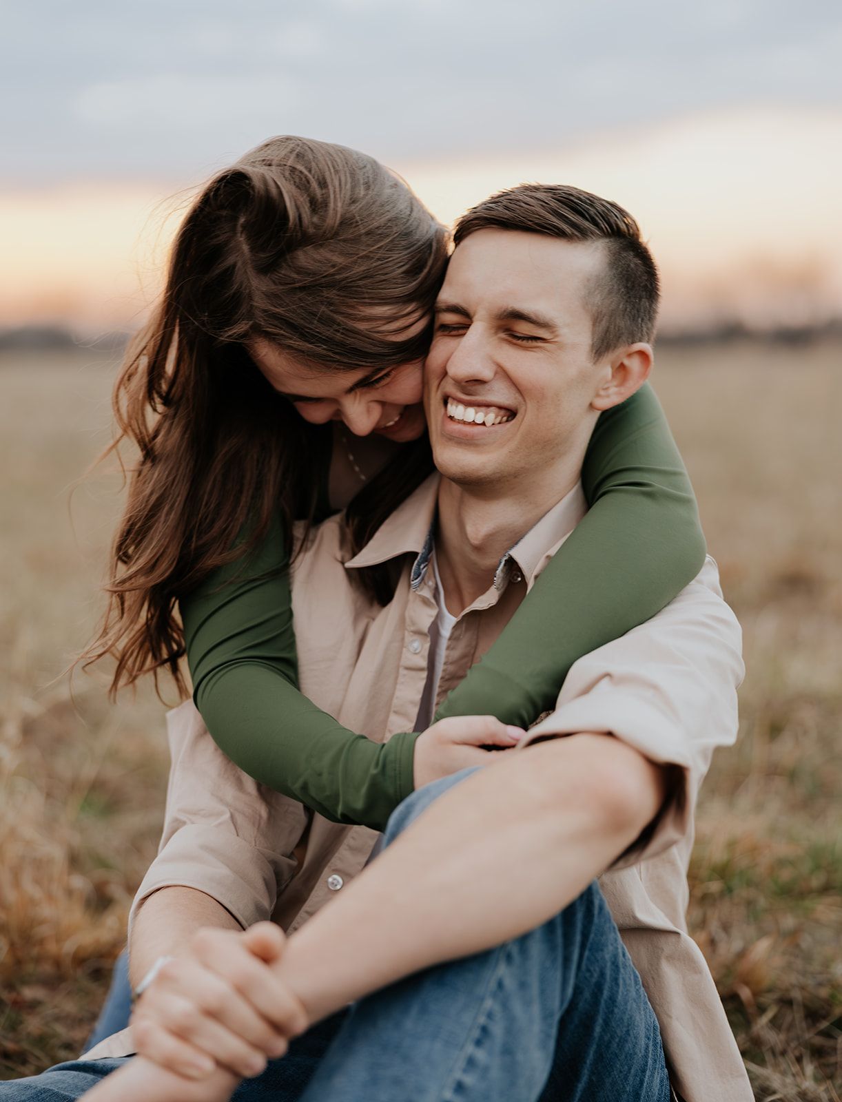 Engagement photos of couple in Springfield, Missouri