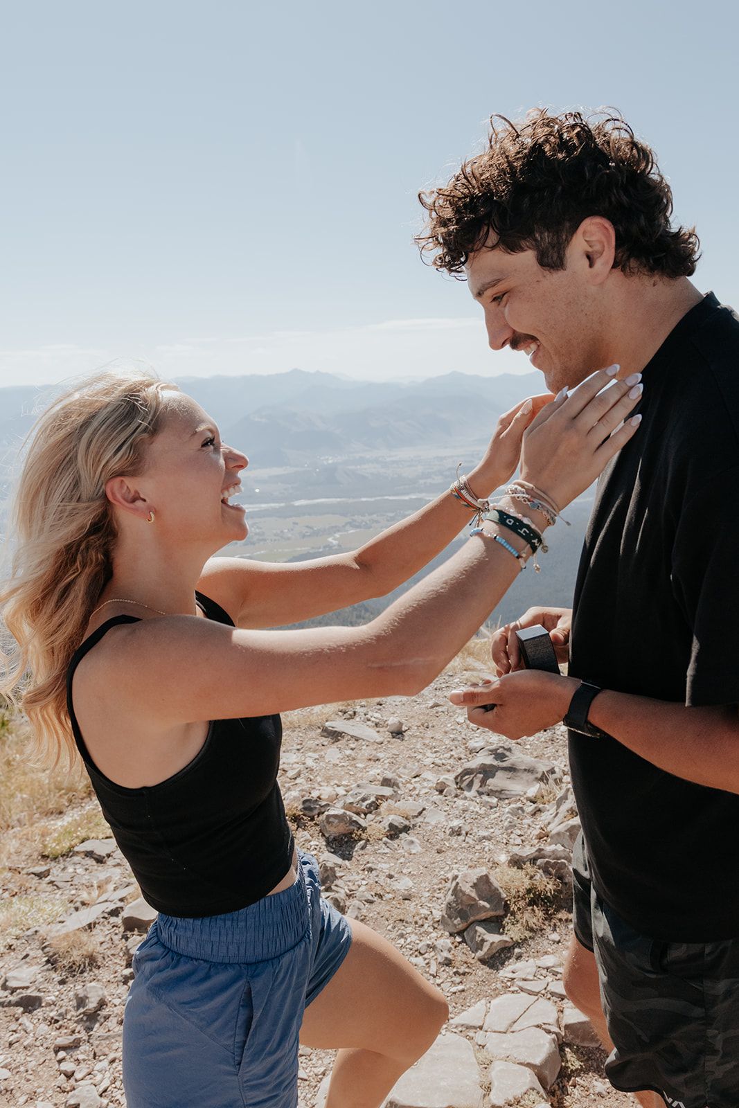 Proposal on top of Glory Peak in the Tetons