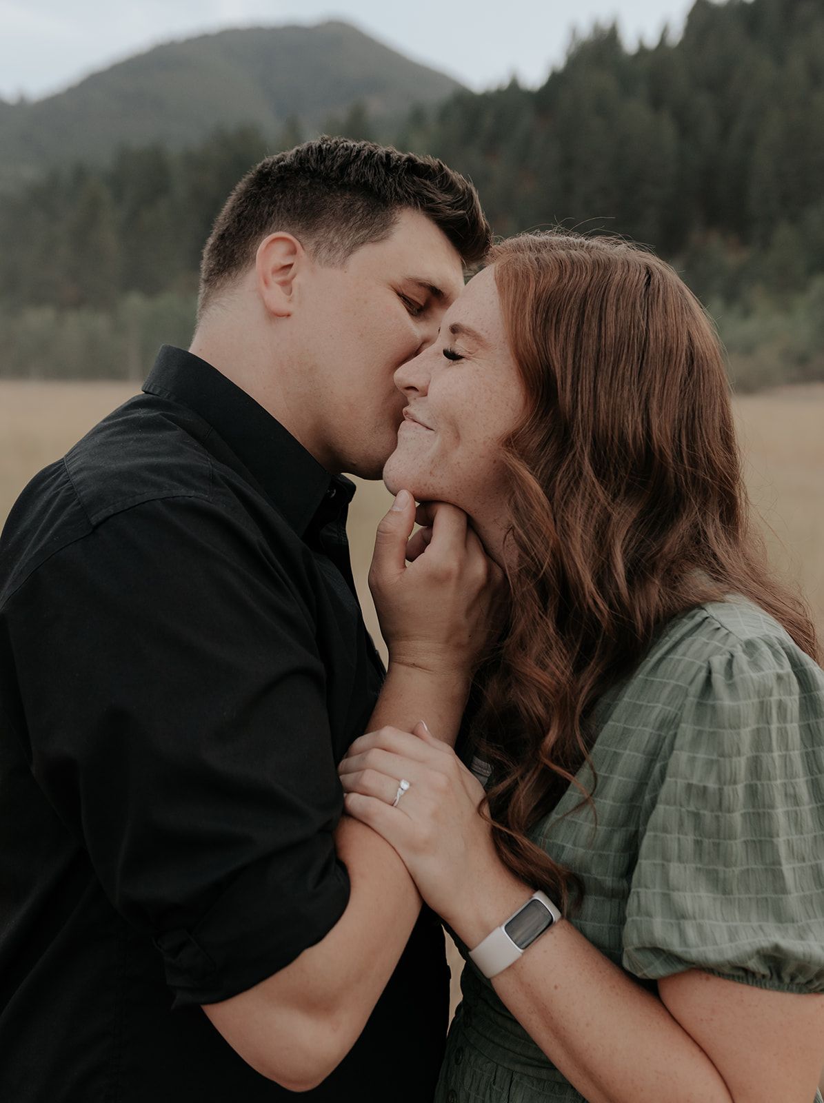 Couples engagement photoshoot in Swan Valley, Idaho
