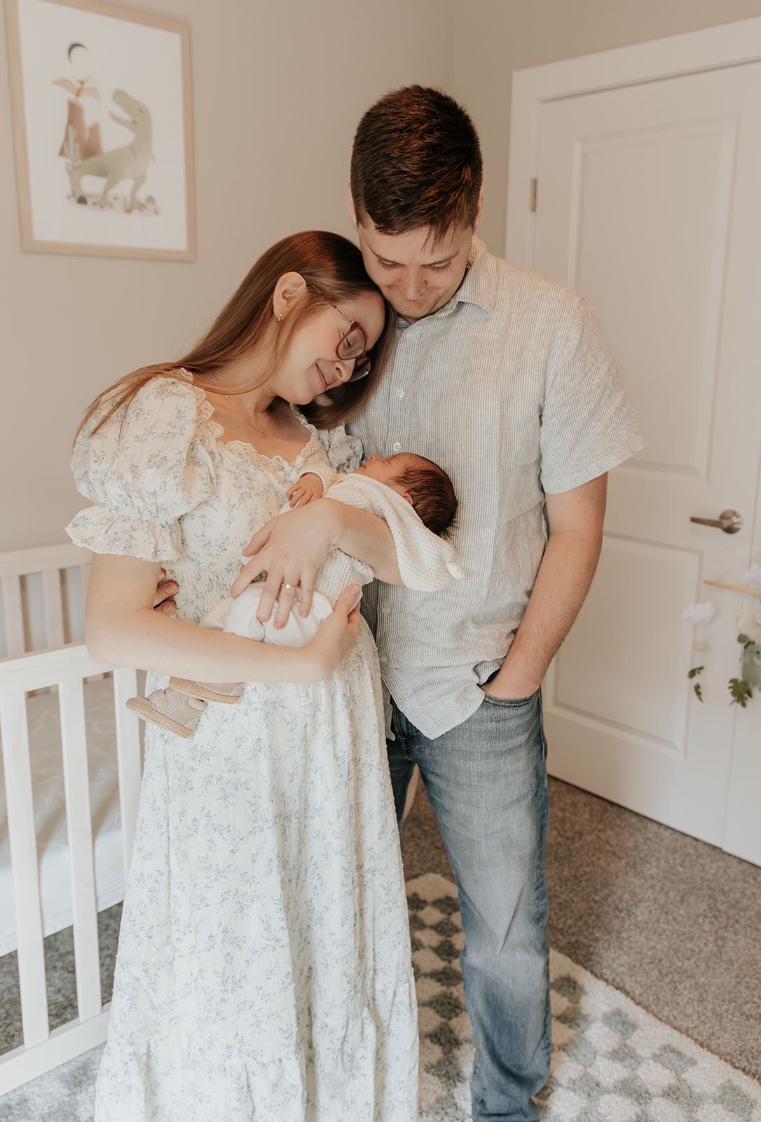 In-home newborn session, newborn nursery photos