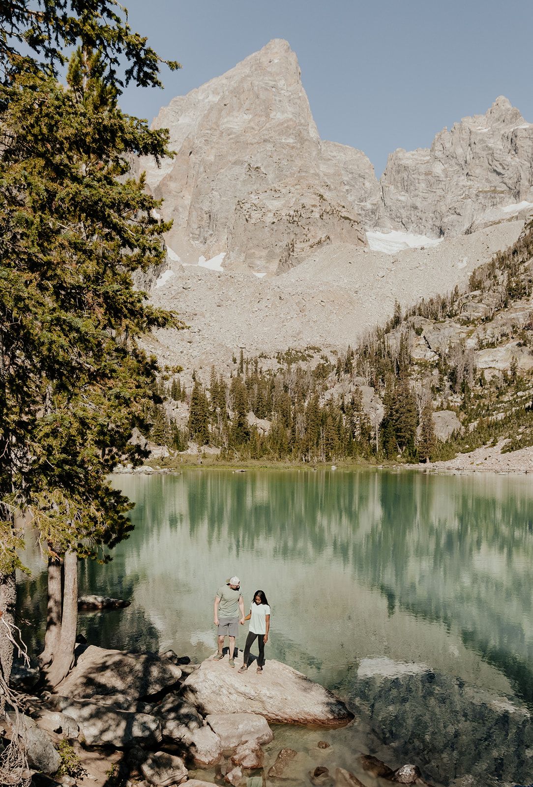 Delta Lake in Wyoming. Grand Teton National Park