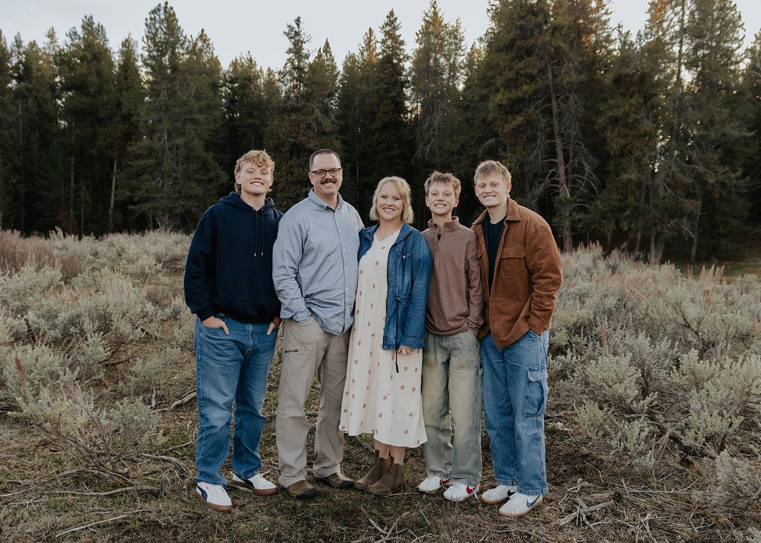 Family photoshoot near Rexburg, Idaho