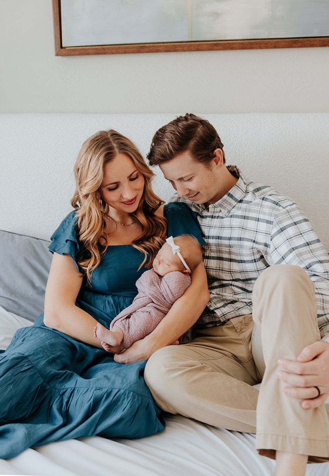 In-home newborn photoshoot in Springfield, Missouri. Intimate and candid newborn photoshoot