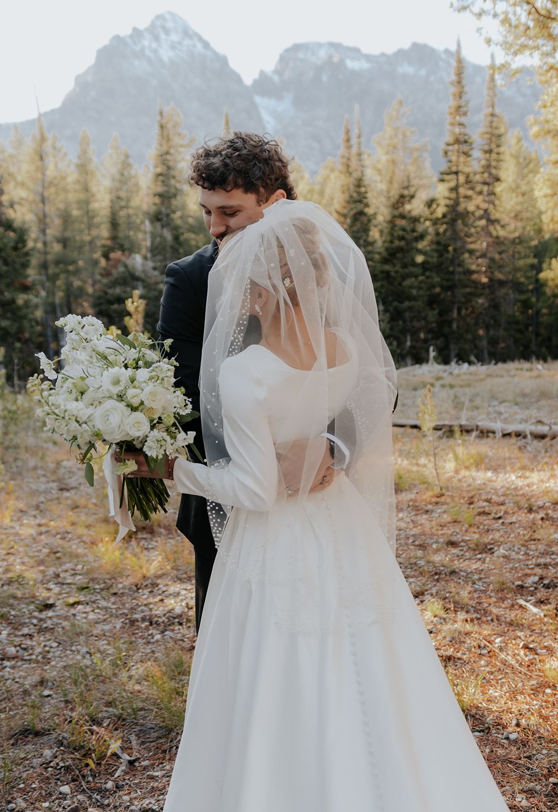 First look in Grand Teton National Park, mountain elopement