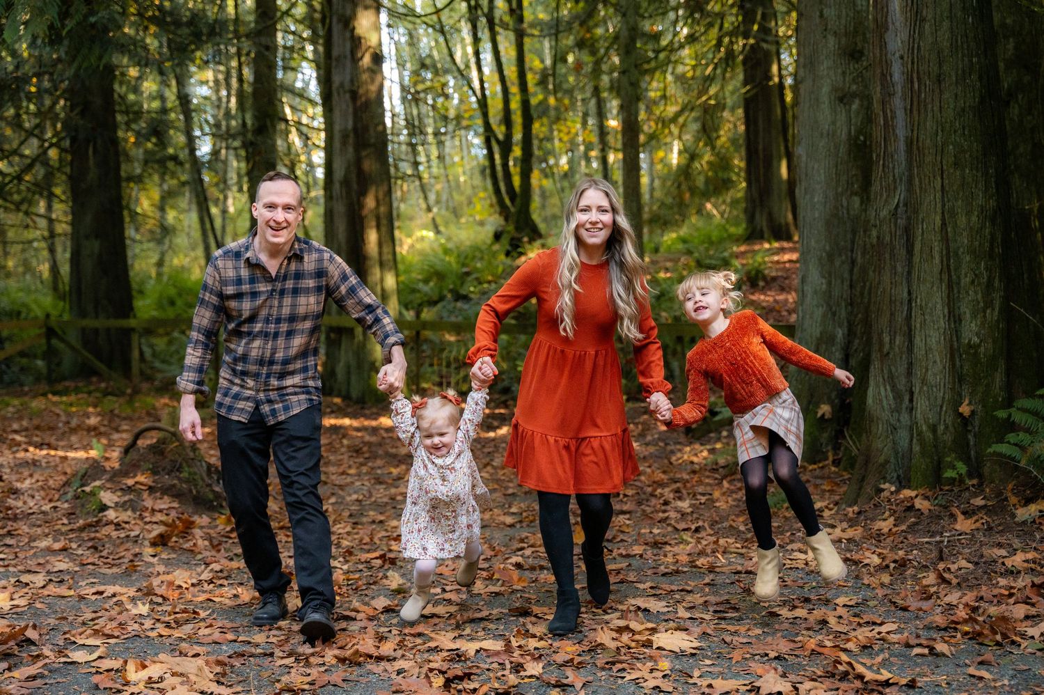 Fall family stocking creek