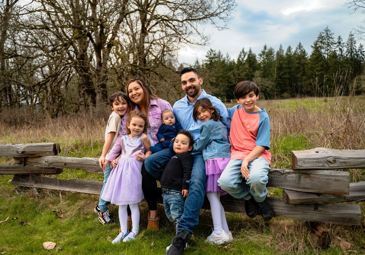 Garry oak reserve family photos