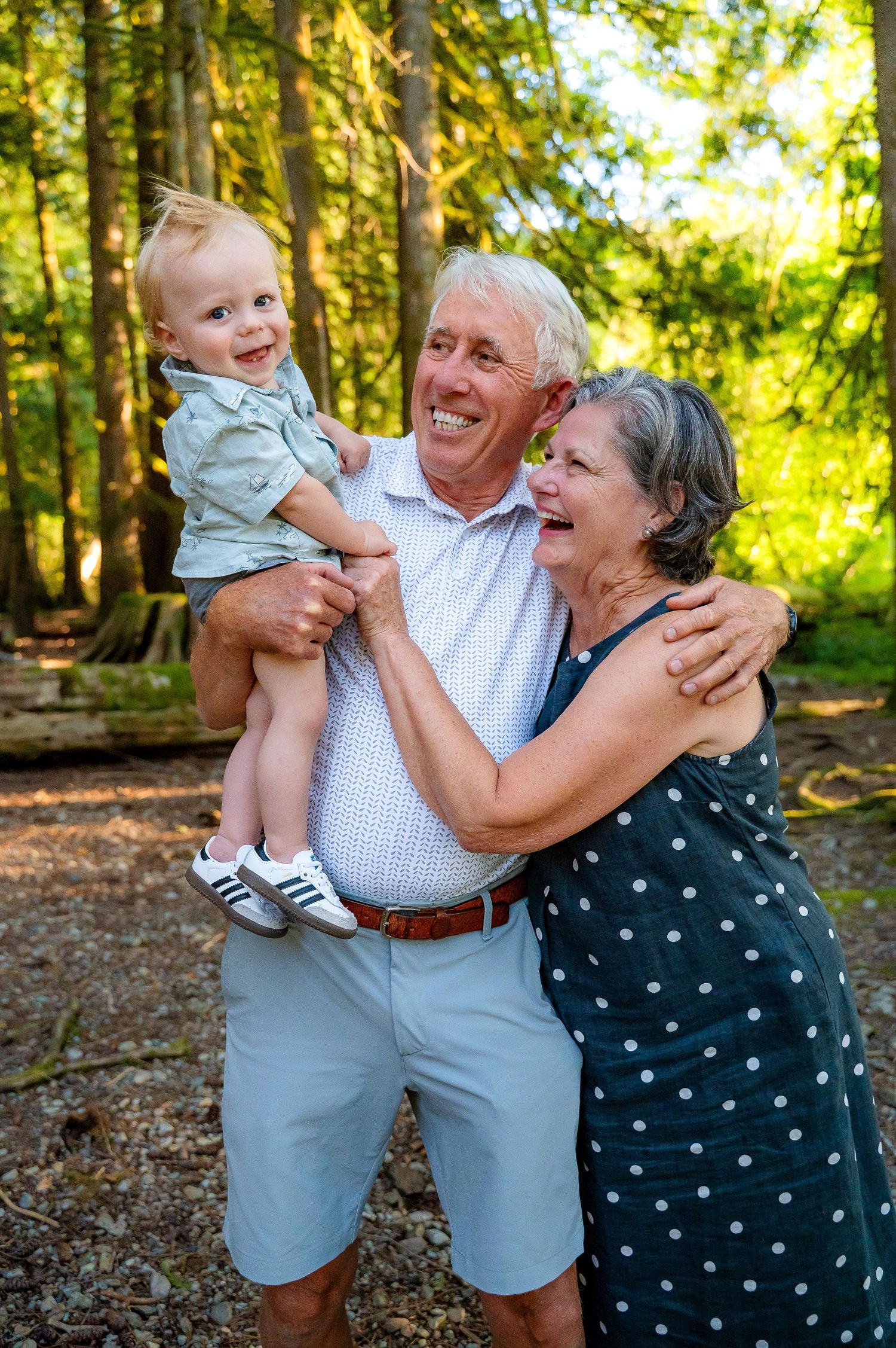 Grandparents at spring beach youbou