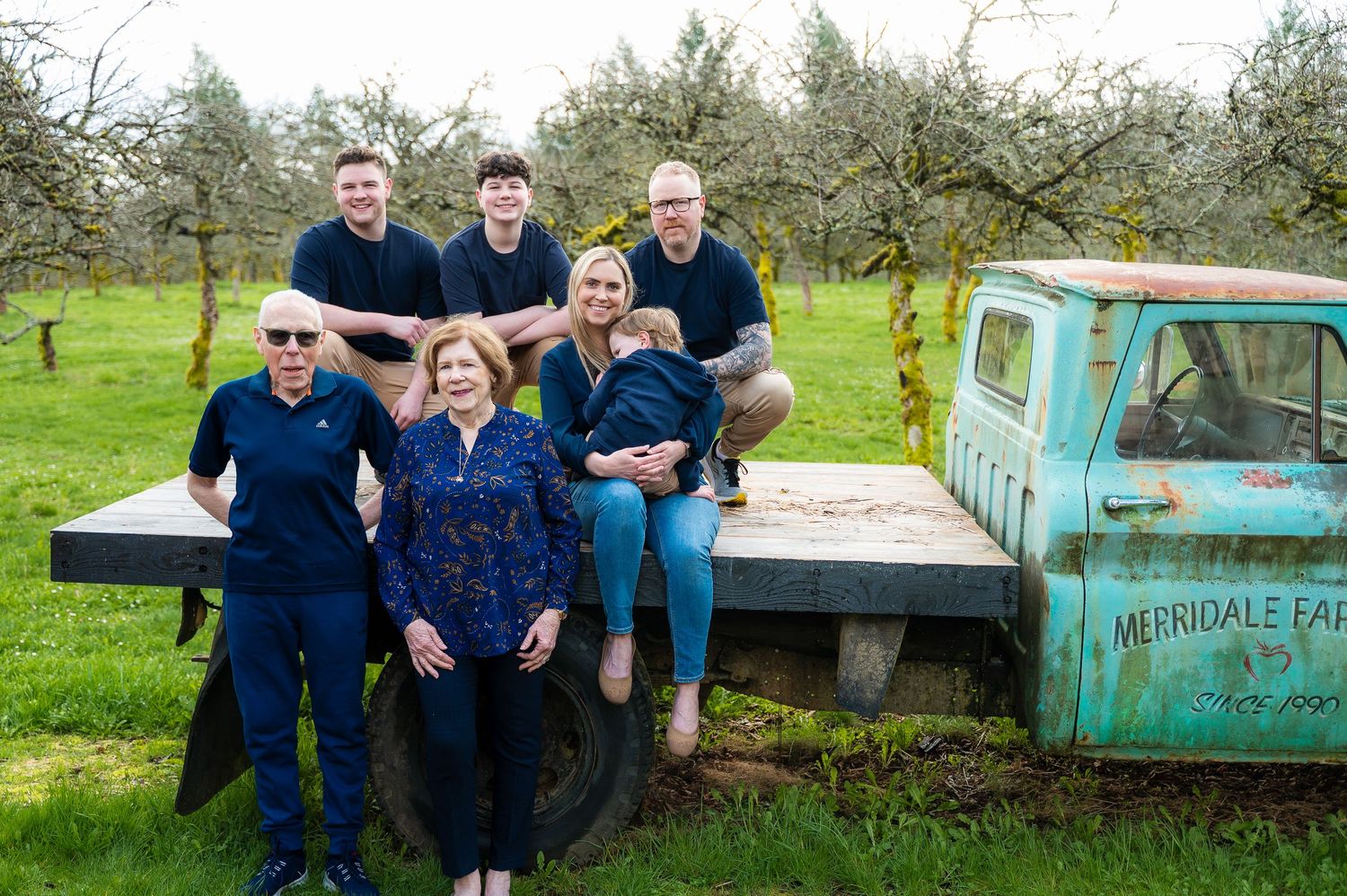 Family at Merridale Cidery